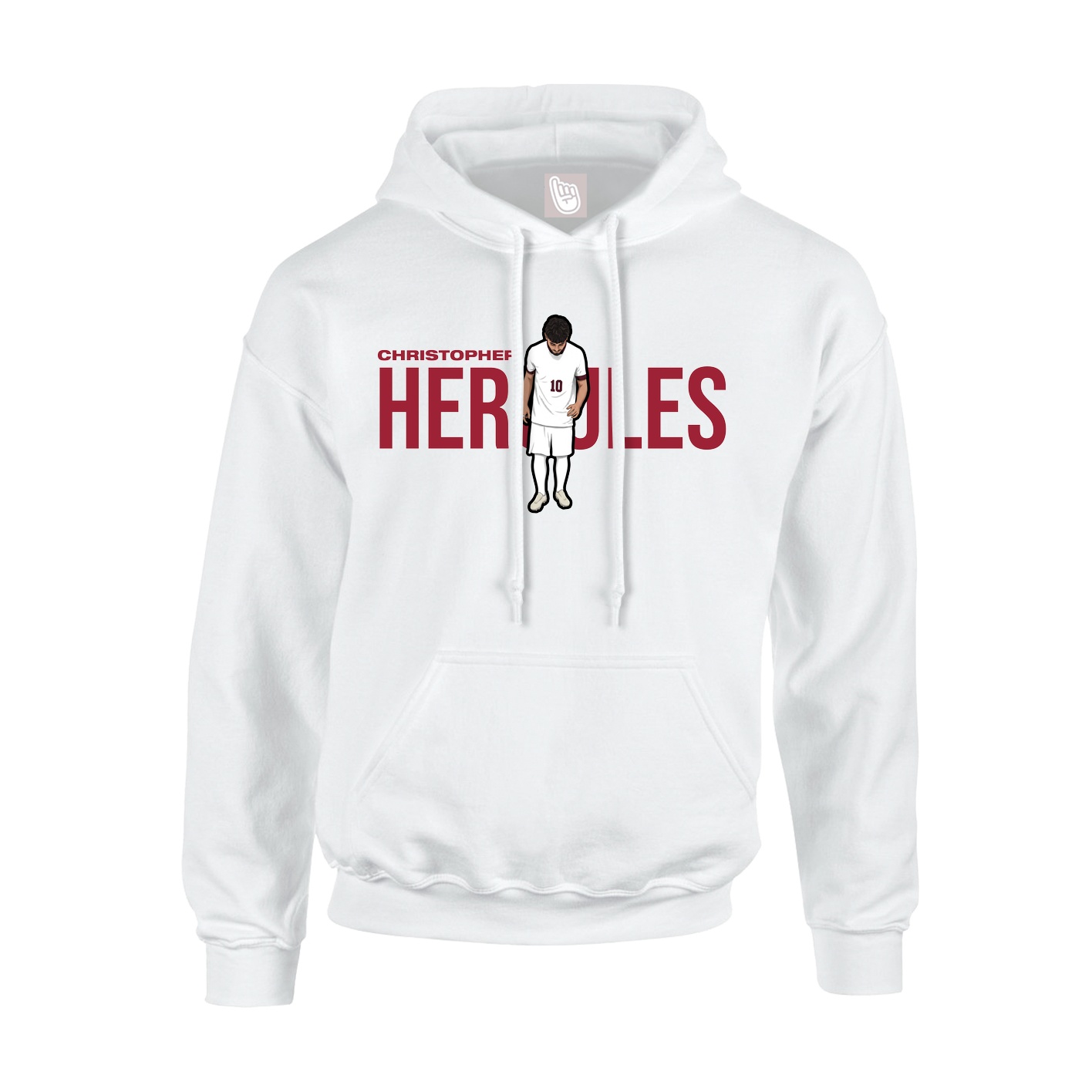 Youth Hoodie — Player Name in White