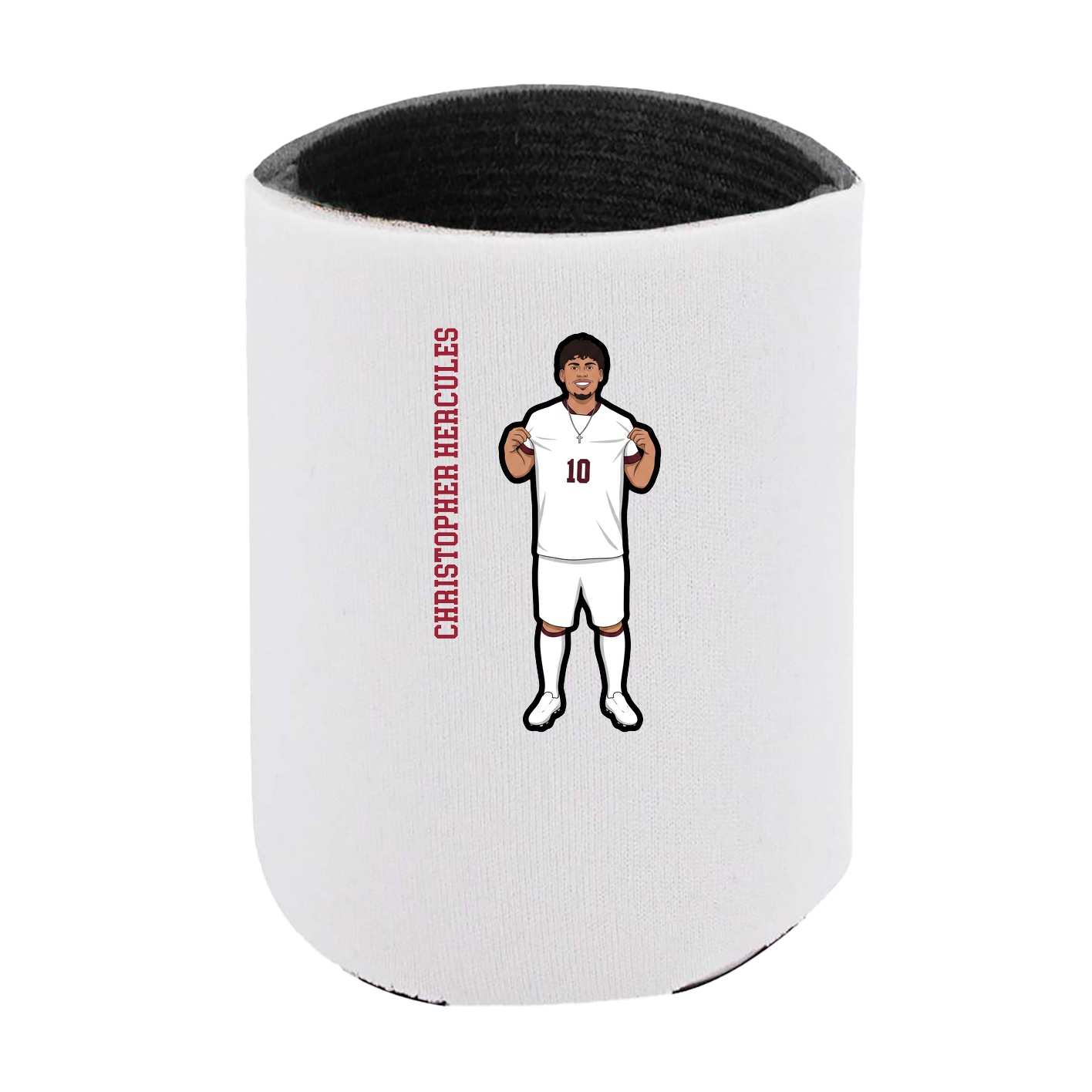 Can Holder — Name Vertical in White
