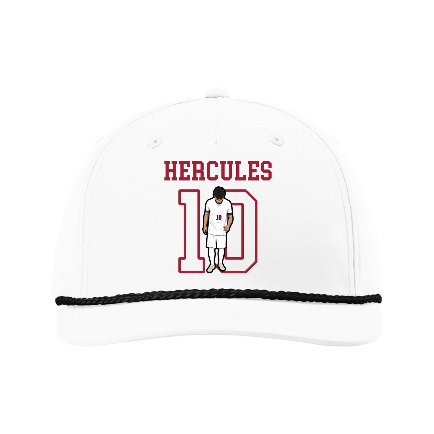 Five-Panel Classic Rope Cap — Shirsey in White