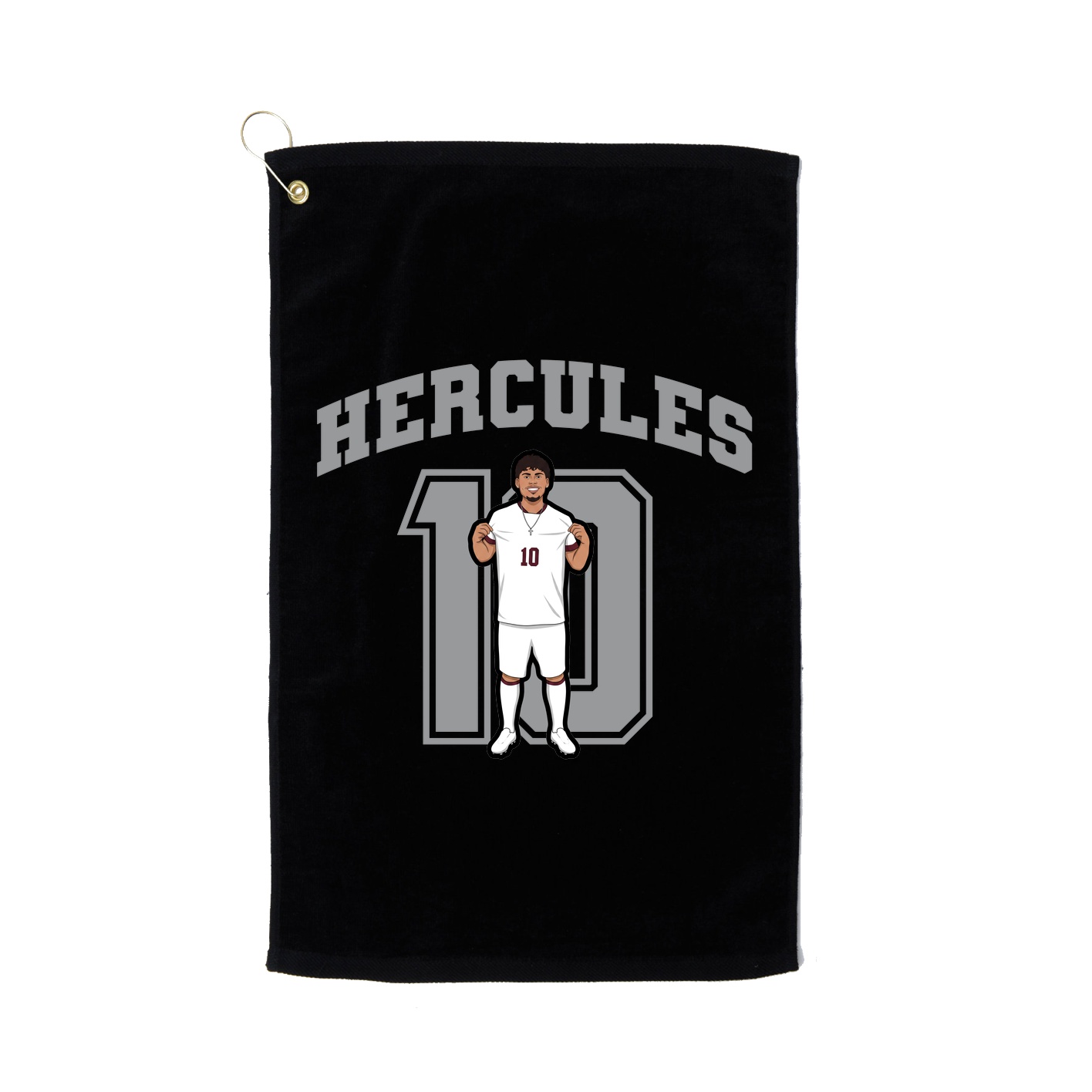 Golf Towel — Number in Black