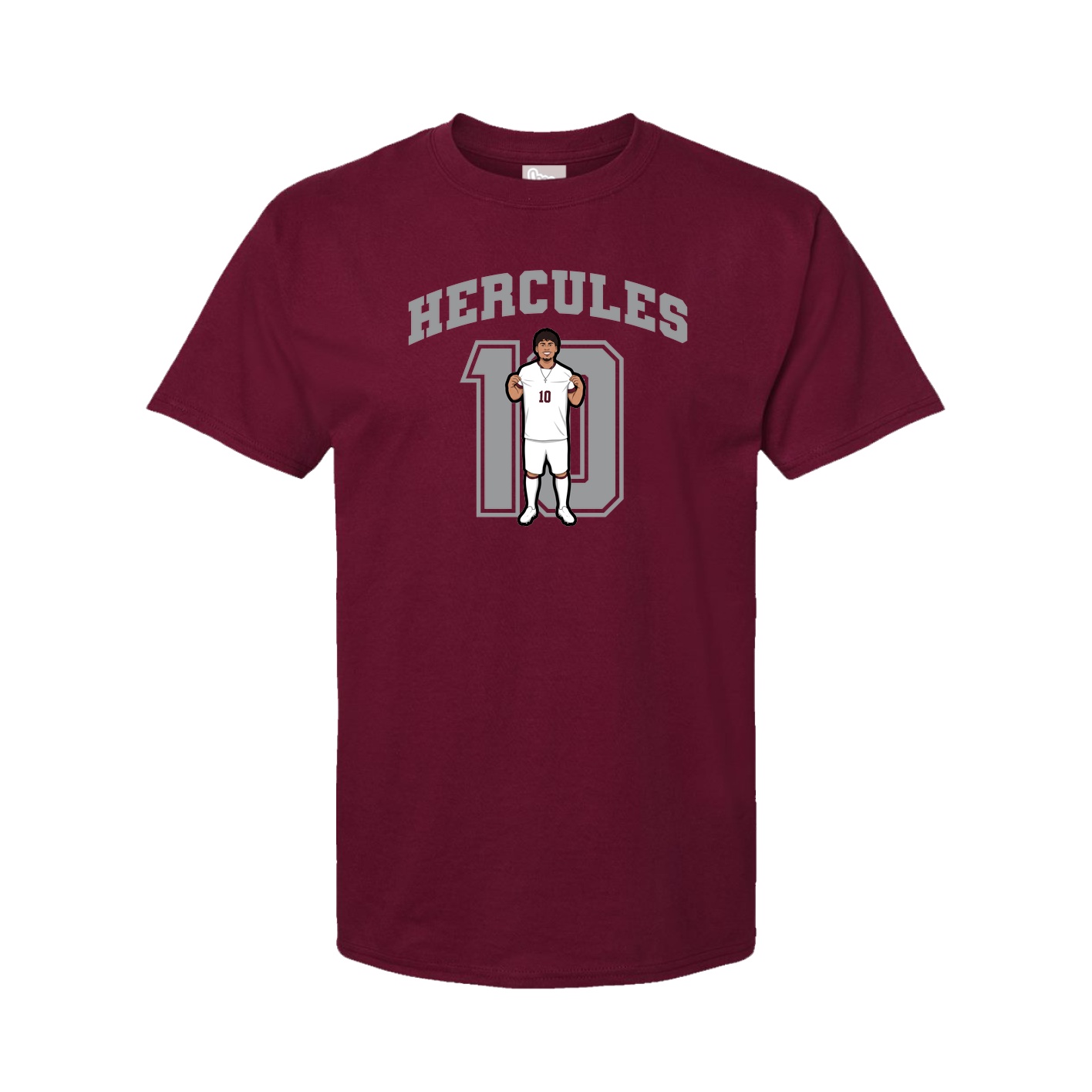 Youth Tee — Number in Cardinal
