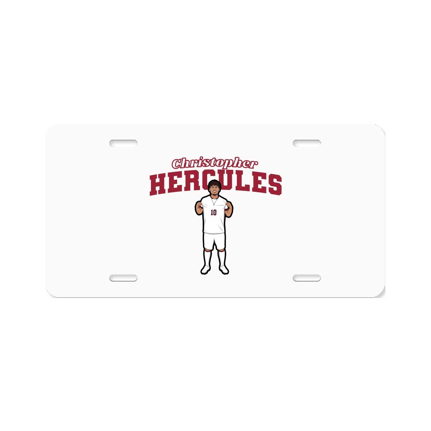 License Plate — Name Arch in Classic