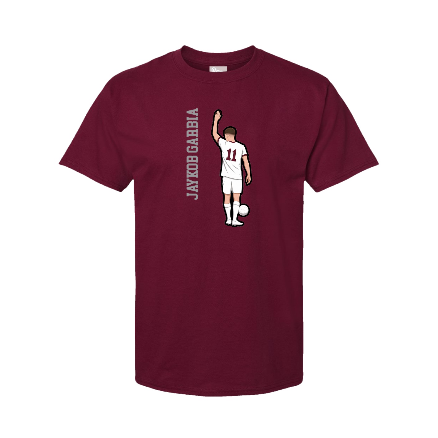 Tee — Name Vertical in Cardinal