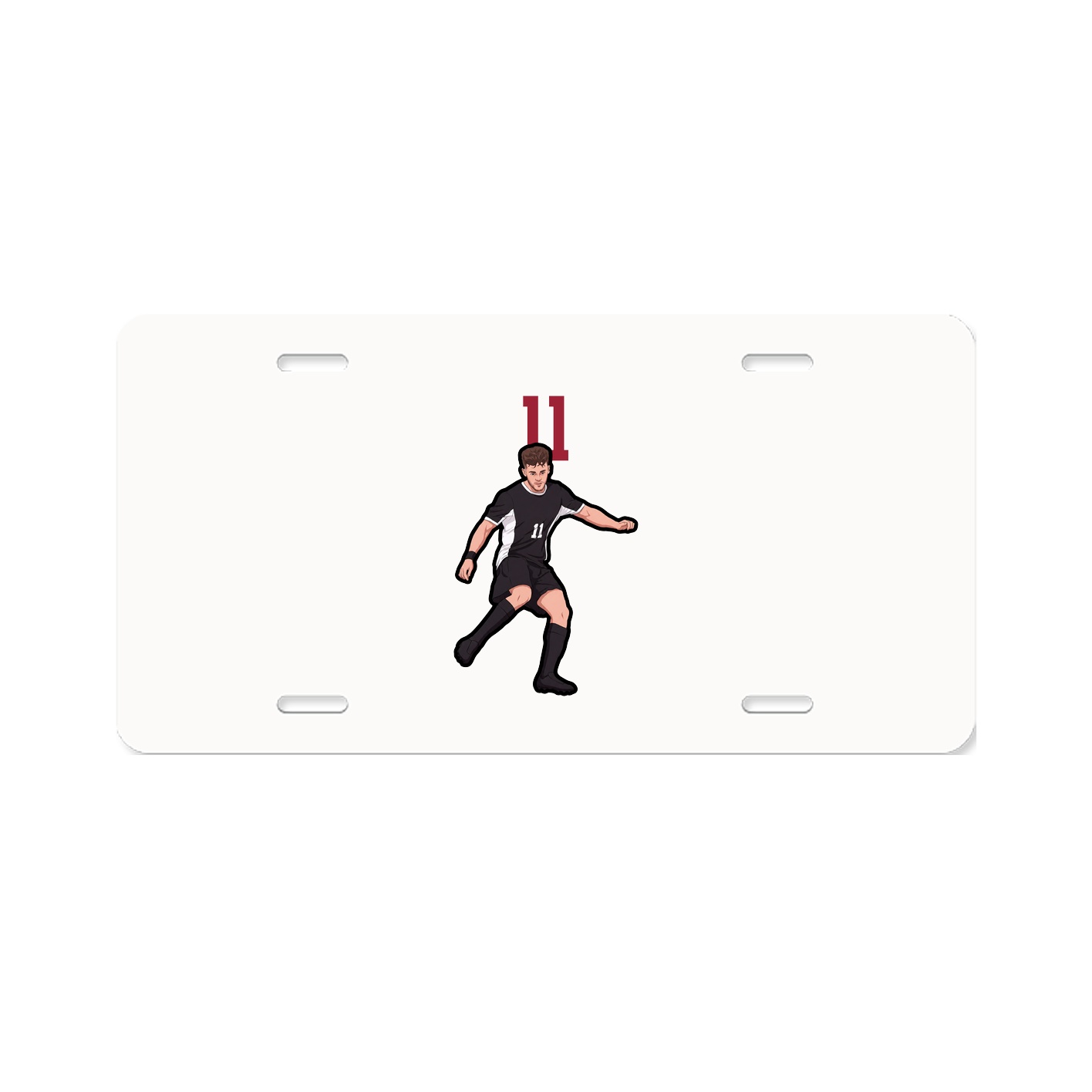 License Plate — Number Top in Classic