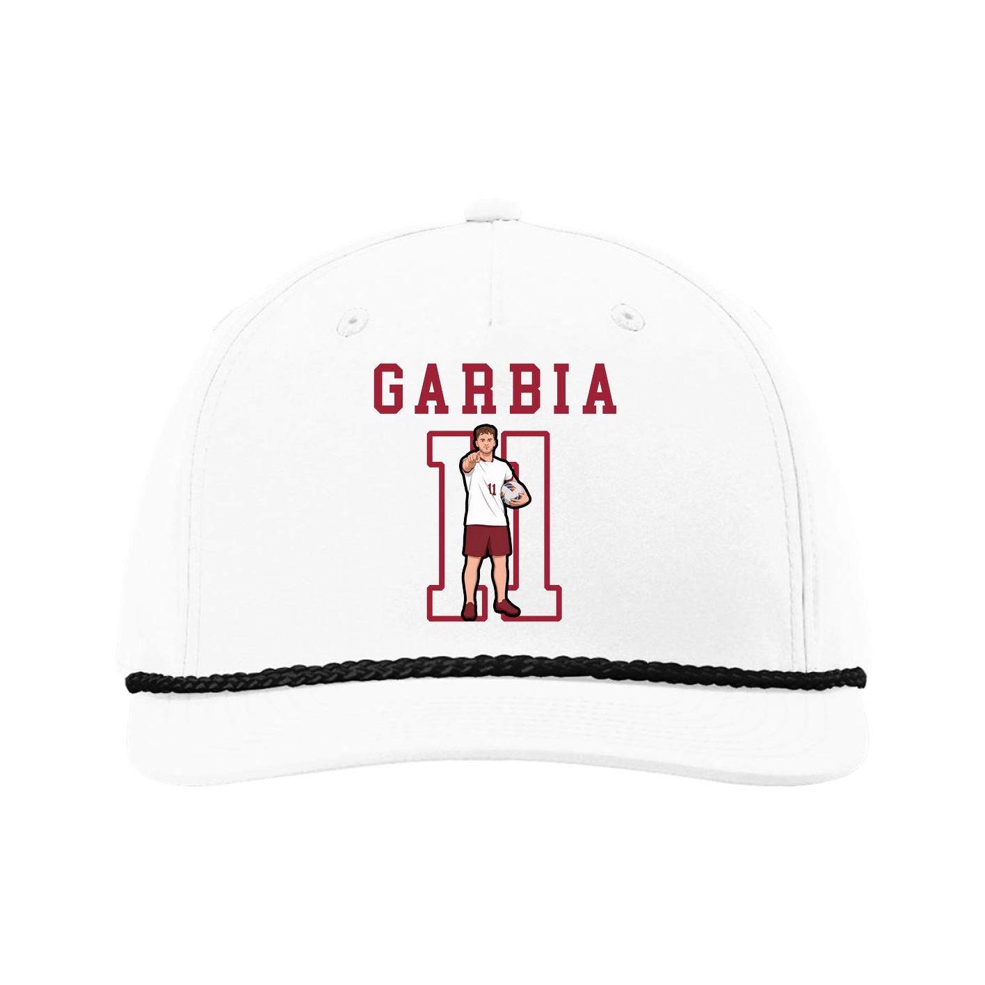 Five-Panel Classic Rope Cap — Shirsey in White