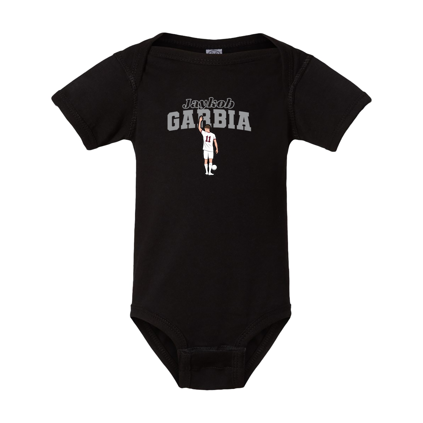 Baby Onesie — Name Arch in Black