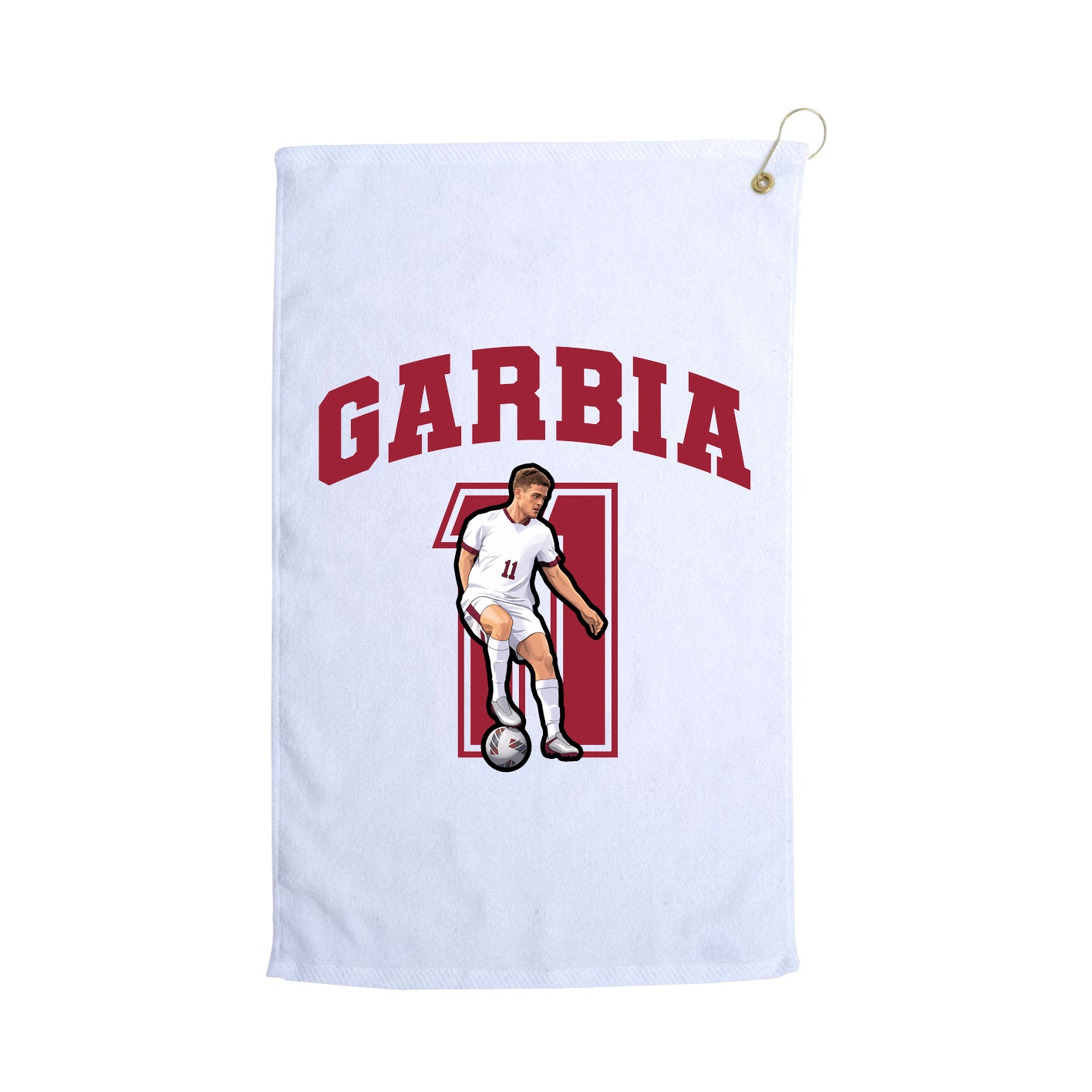 Golf Towel — Number in White