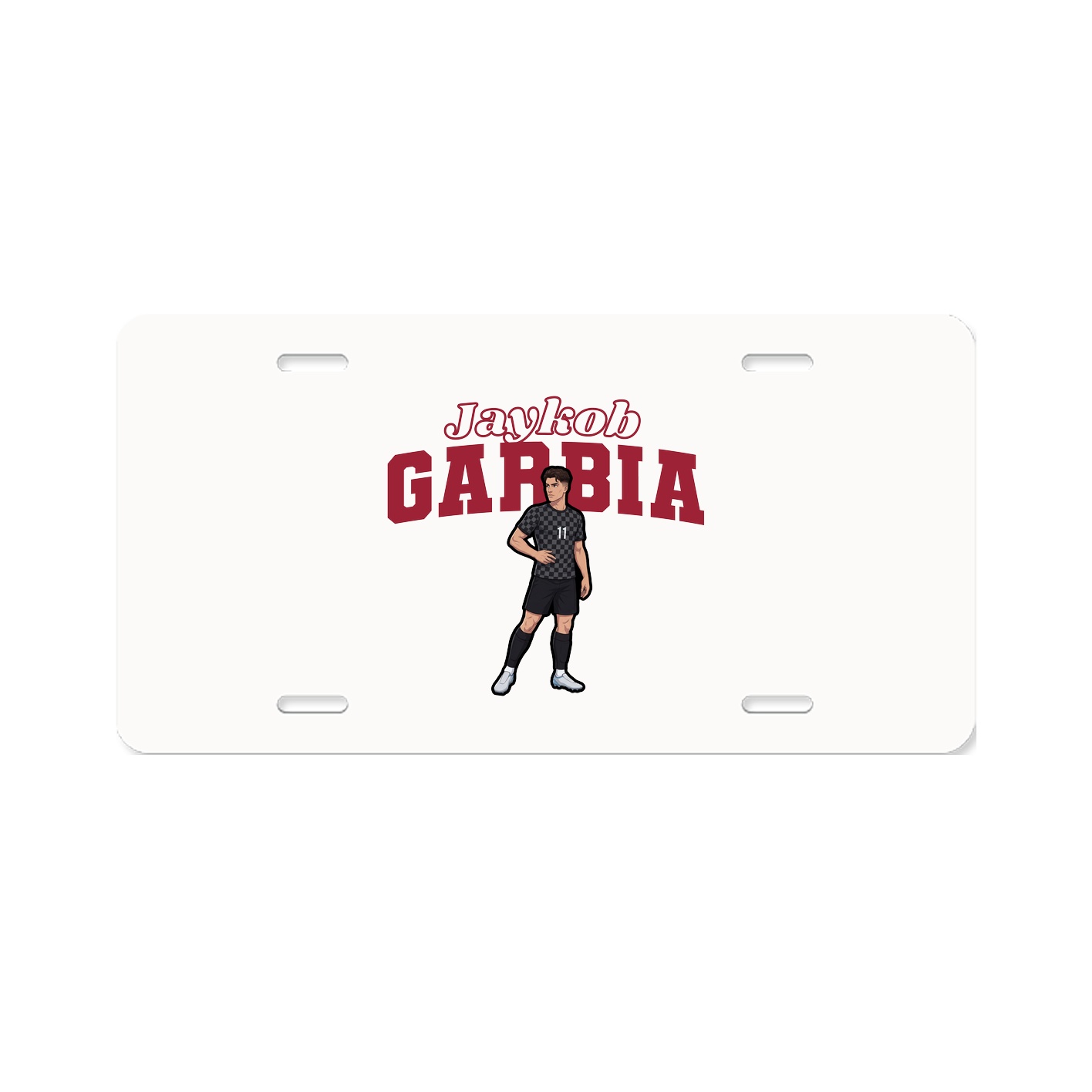 License Plate — Name Arch in Classic