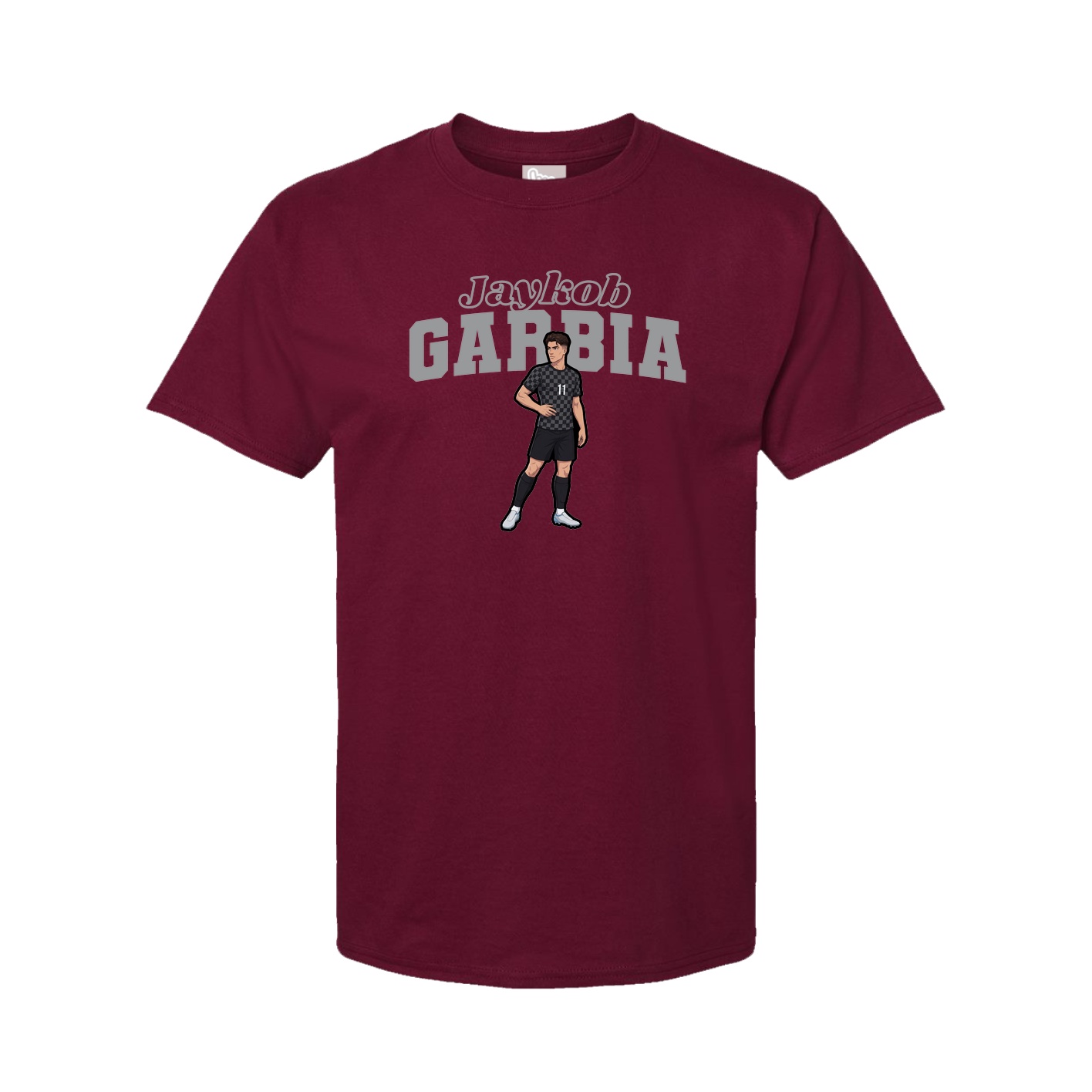 Youth Tee — Name Arch in Cardinal