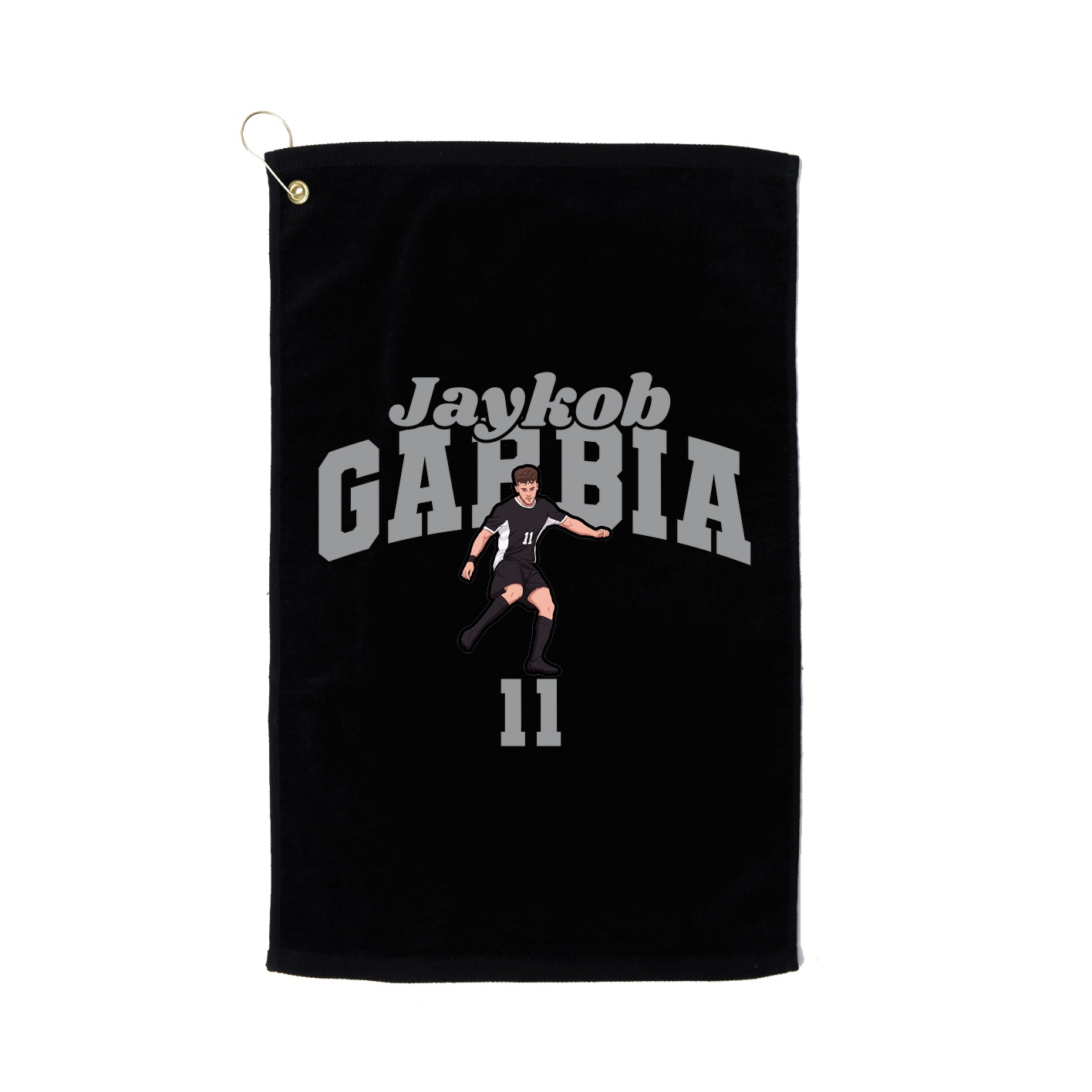 Golf Towel — Signature Arch in Black