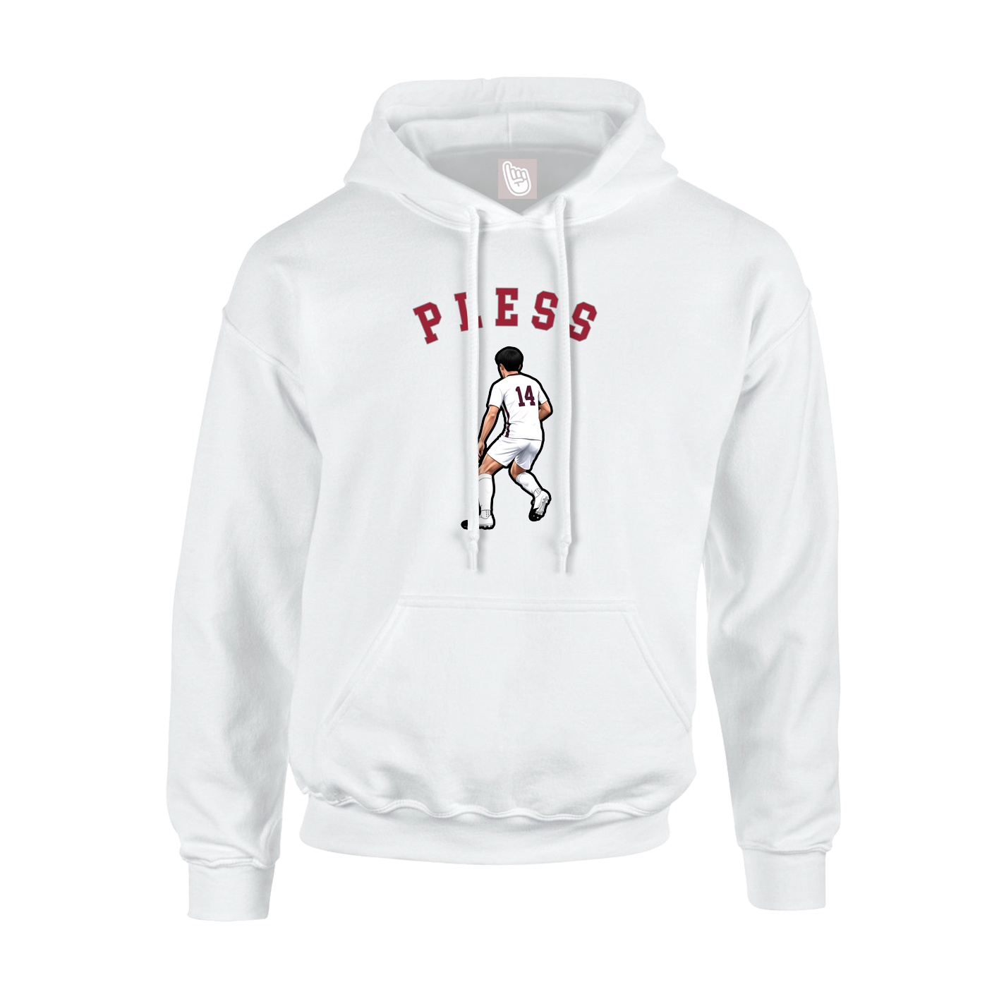 Youth Hoodie — Shirsey Arch in White