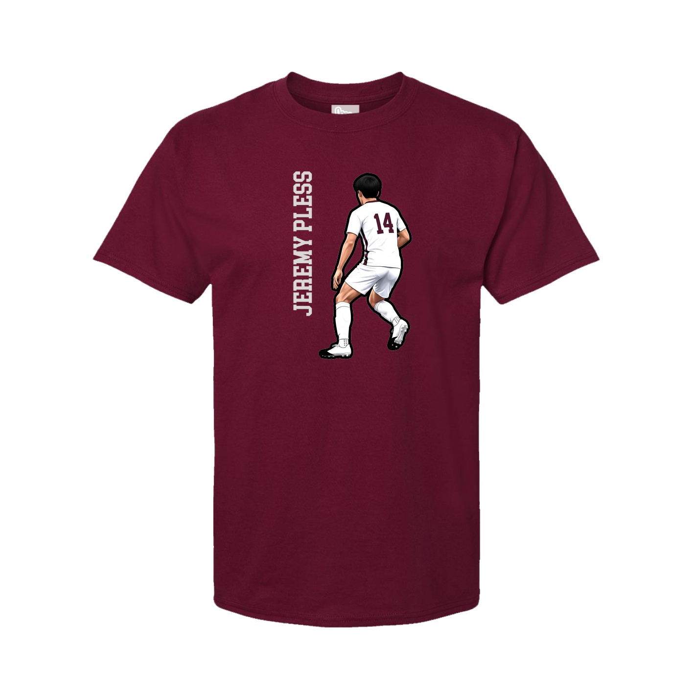 Tee — Name Vertical in Cardinal