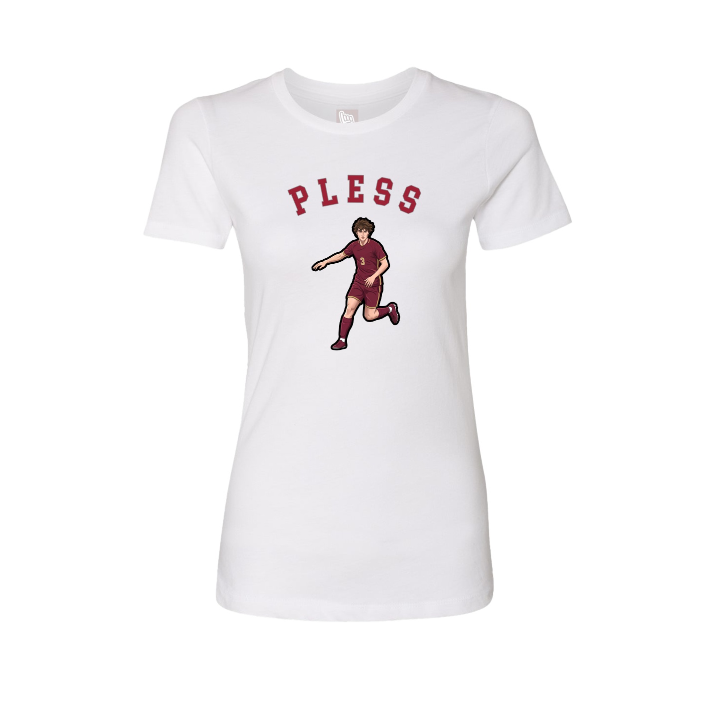 Fitted Women's Tee — Shirsey Arch in White