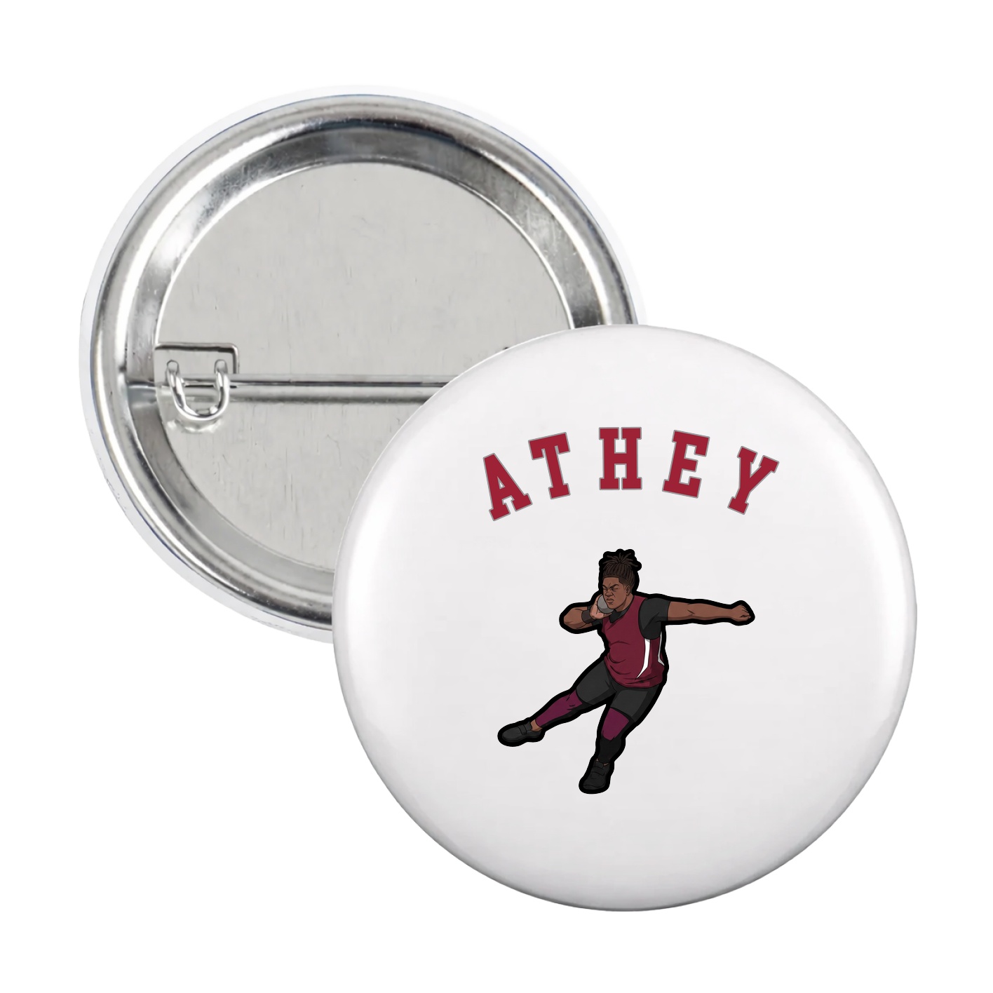 Game Day Button — Shirsey Arch in White