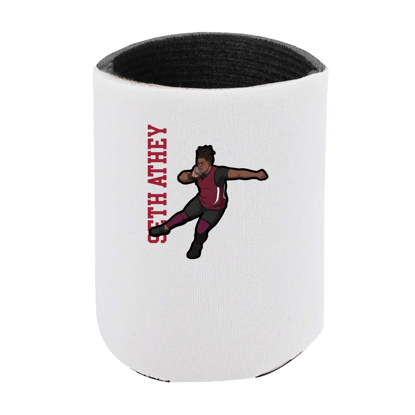 Can Holder — Name Vertical in White