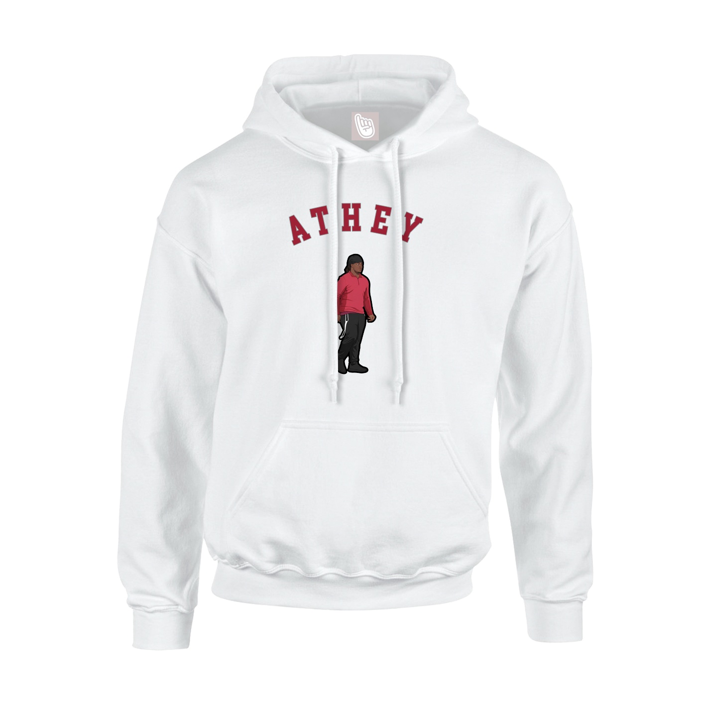 Hoodie — Shirsey Arch in White