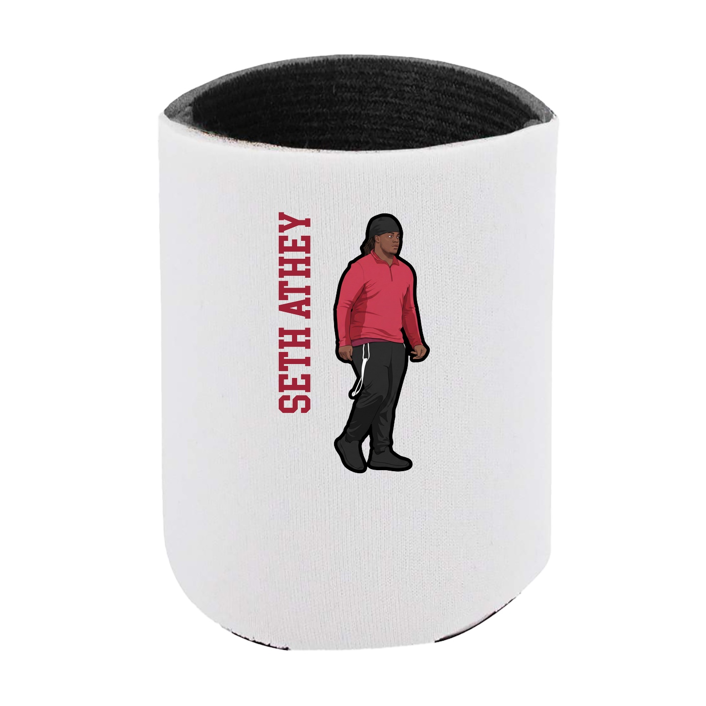 Can Holder — Name Vertical in White
