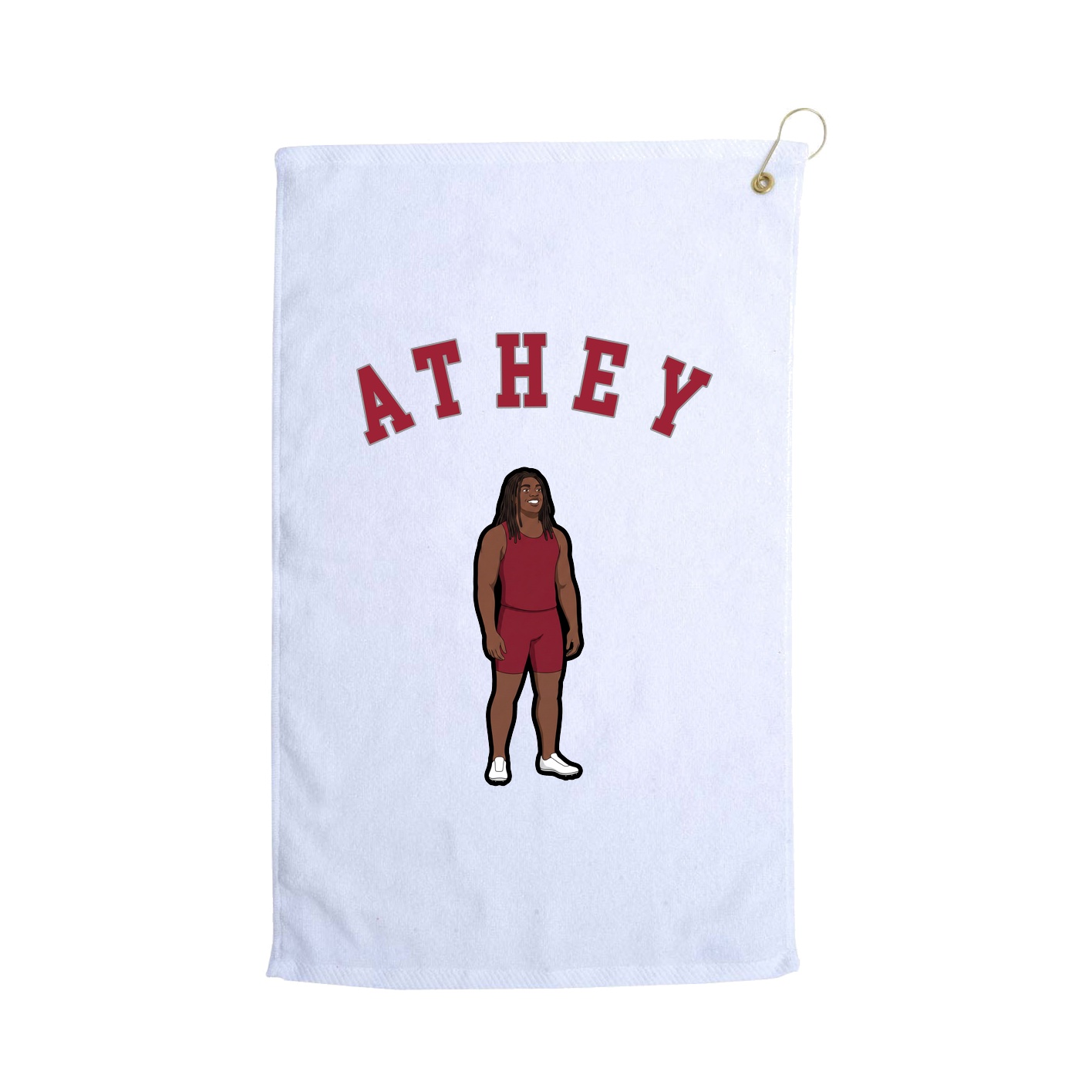 Golf Towel — Shirsey Arch in White