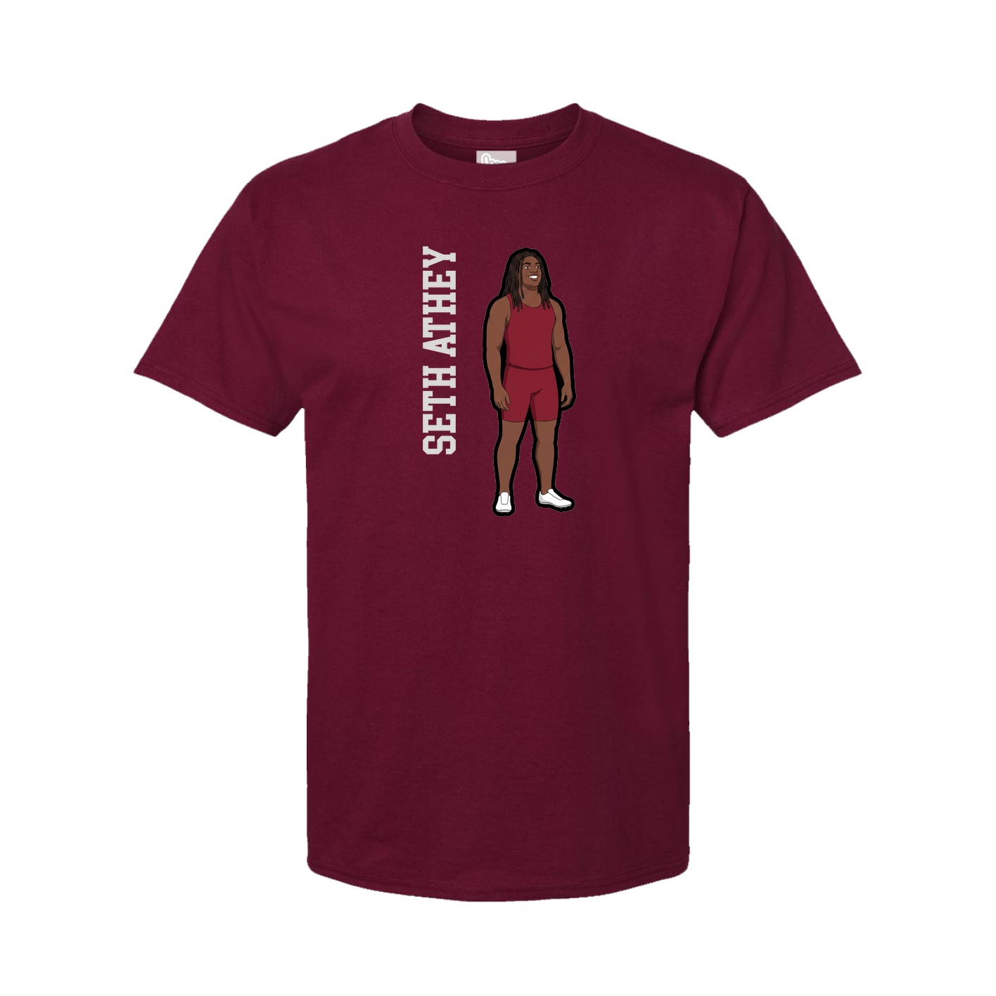 Tee — Name Vertical in Cardinal