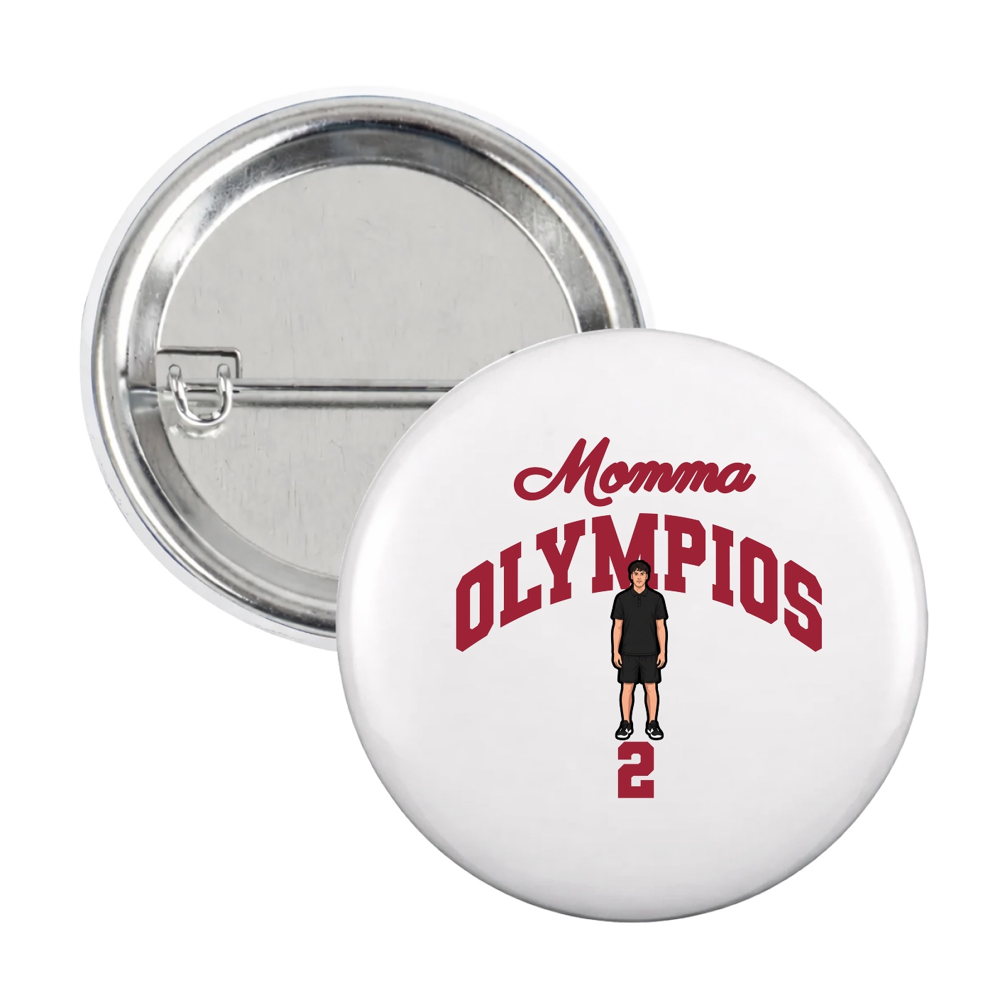 Game Day Button — Mothers Day Arch in White