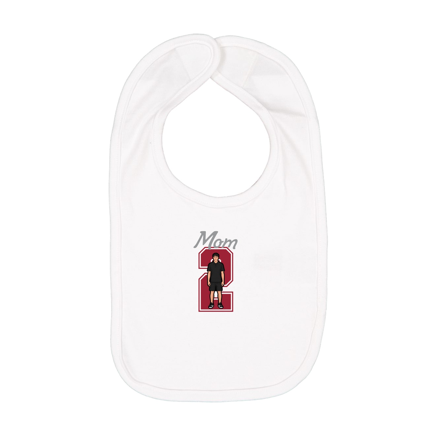 Infant Bib — Mothers Day Shirsey in White