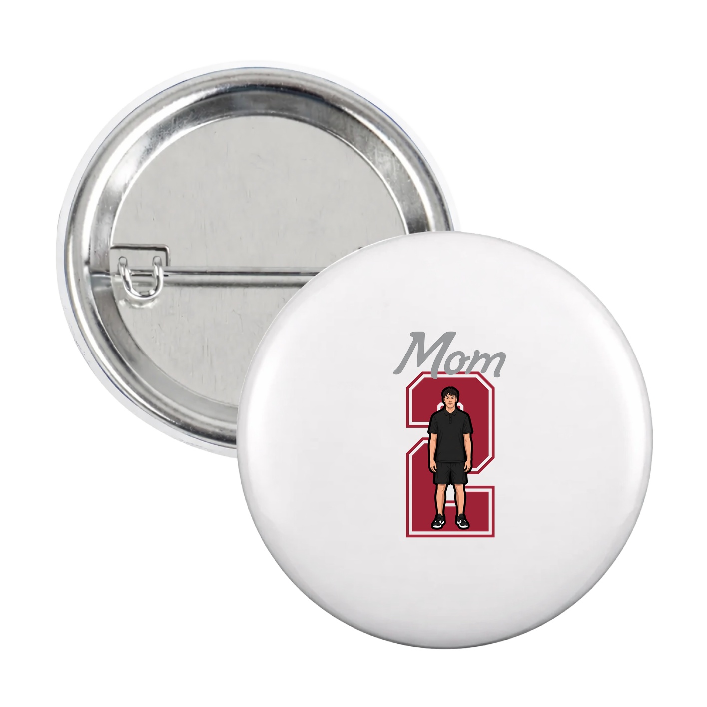 Game Day Button — Mothers Day Shirsey in White