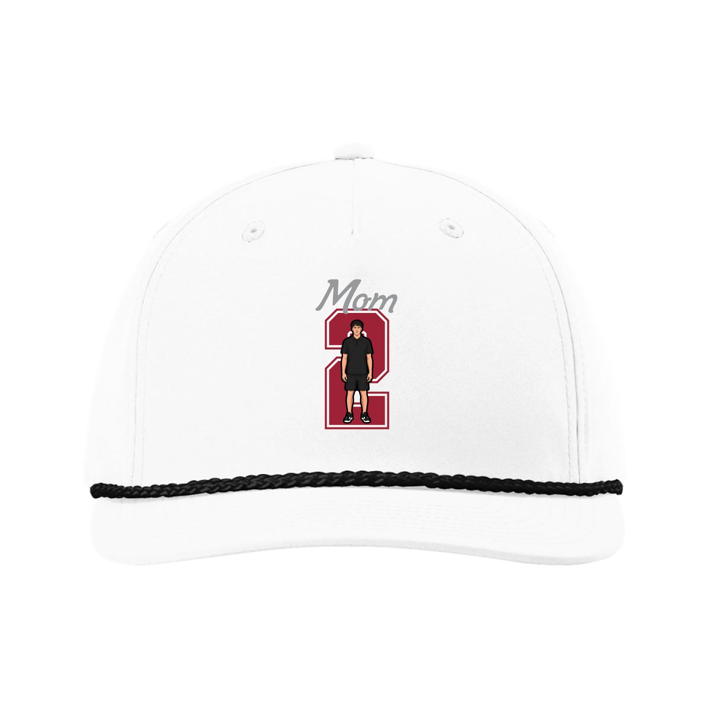 Five-Panel Classic Rope Cap — Mothers Day Shirsey in White
