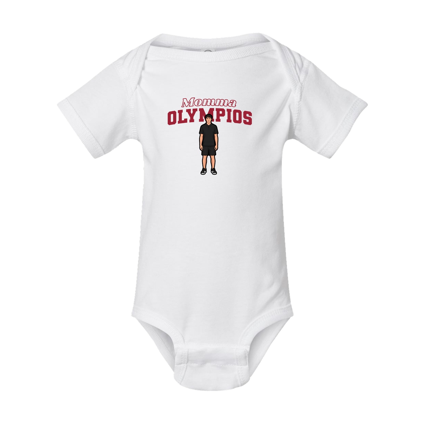 Baby Onesie — Mothers Day Block in White