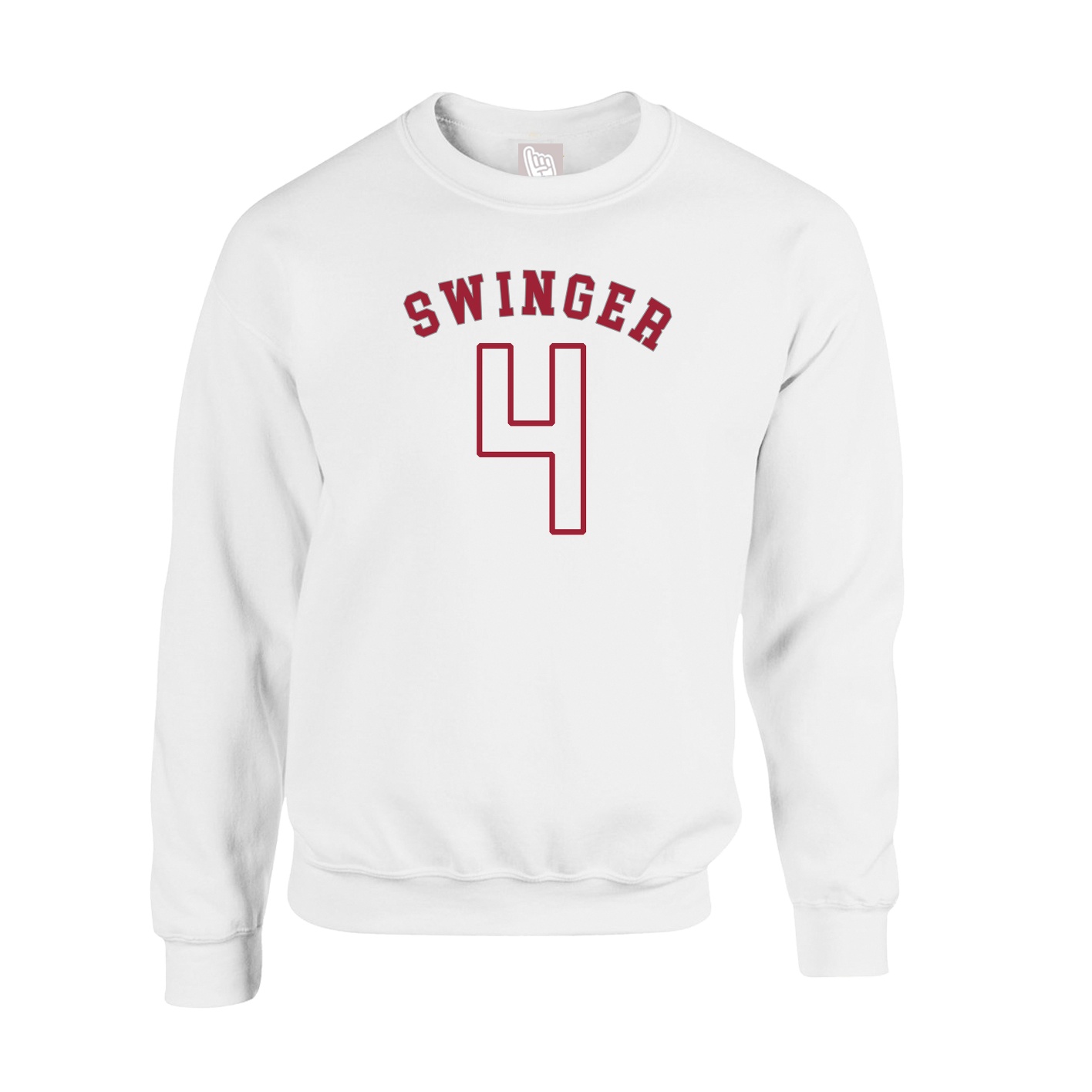 Fleece Crew — Shirsey Arch in White