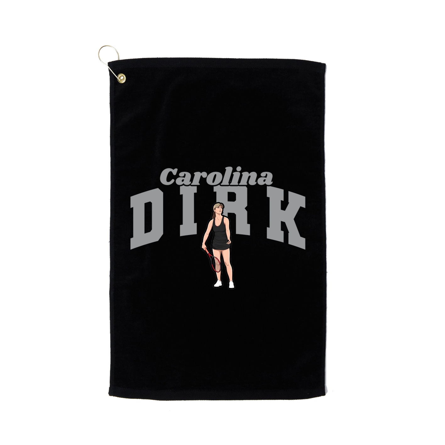 Golf Towel — Signature Arch in Black