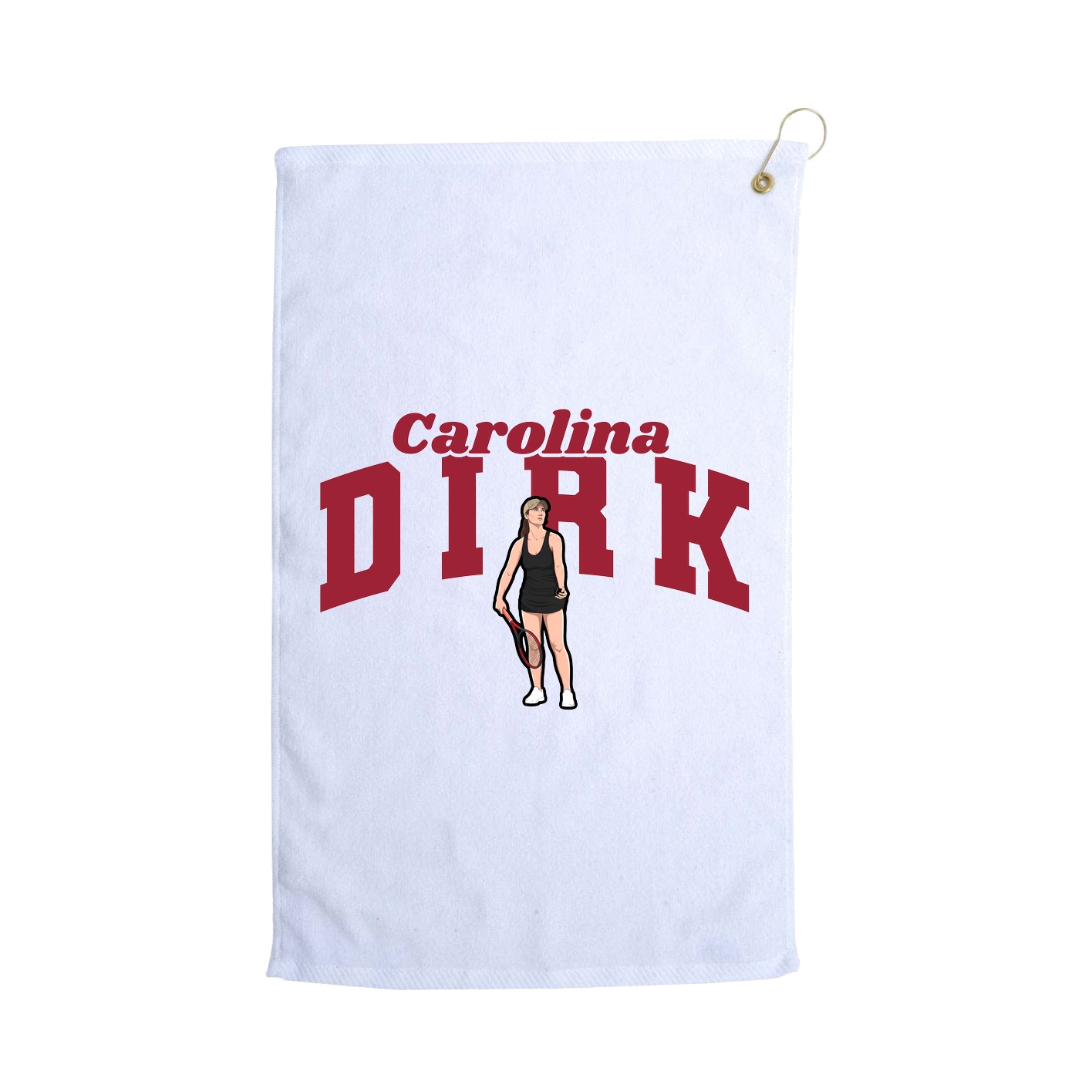 Golf Towel — Signature Arch in White