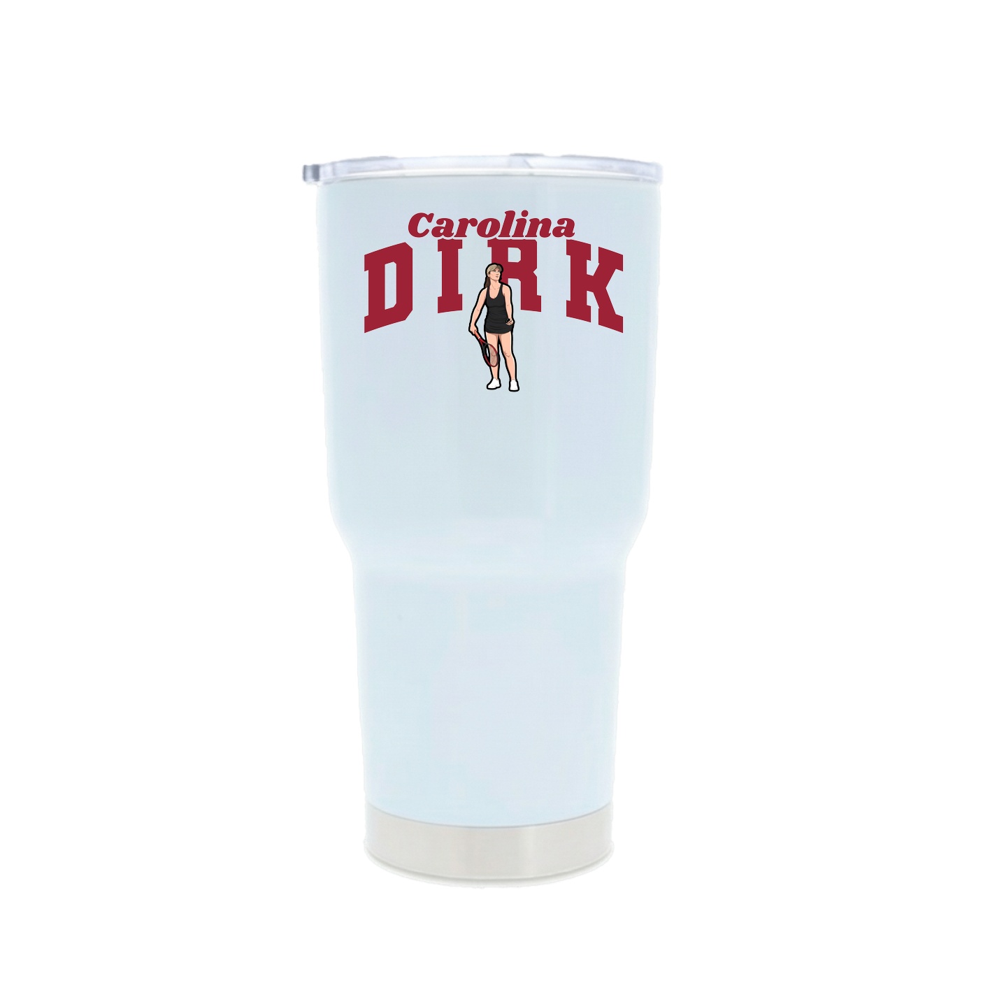 30oz Stainless Steel Tumbler — Signature Arch in White