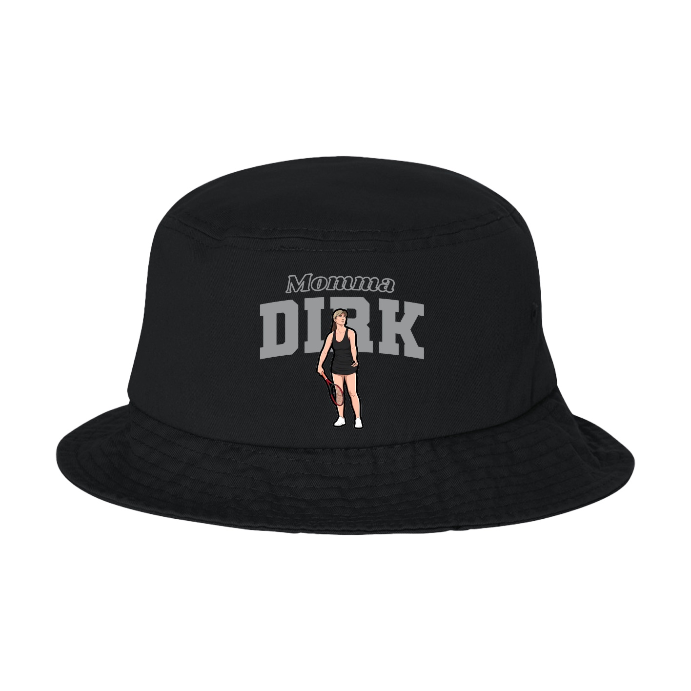 Bucket Cap — Mothers Day Block in Black