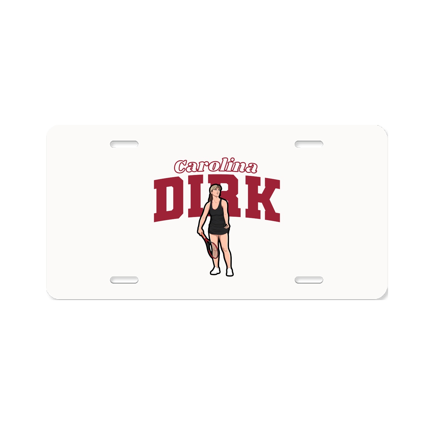 License Plate — Name Arch in Classic