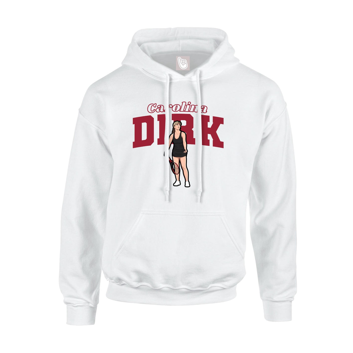 Hoodie — Name Arch in White