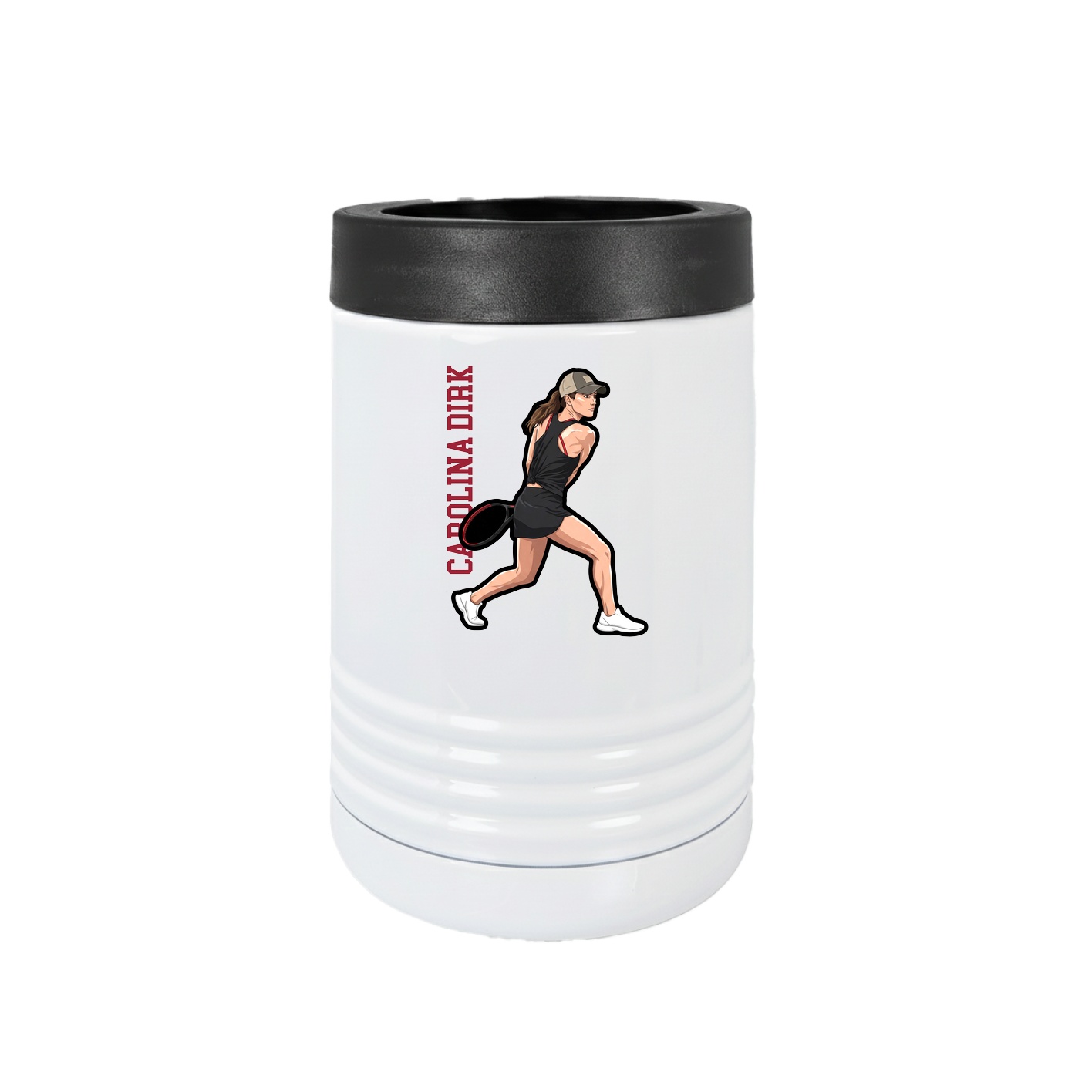 Beverage Holder — Name Vertical in White