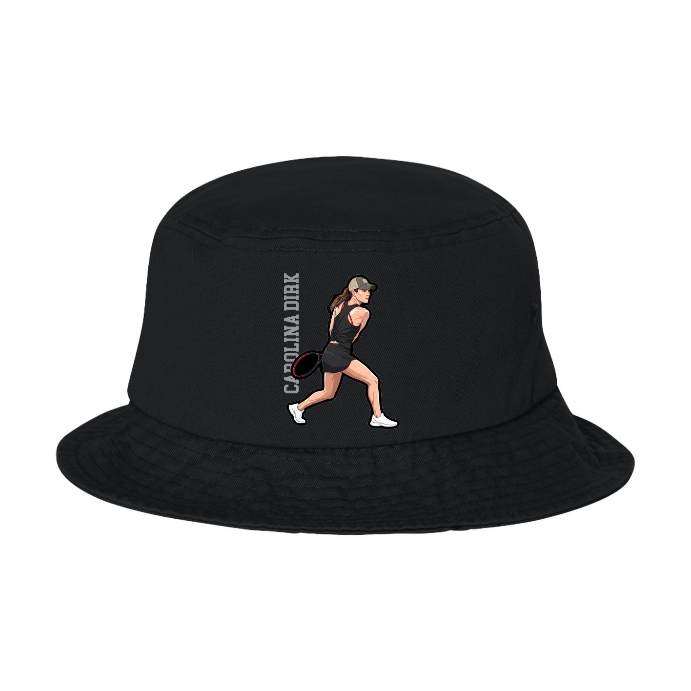 Bucket Cap — Name Vertical in Black