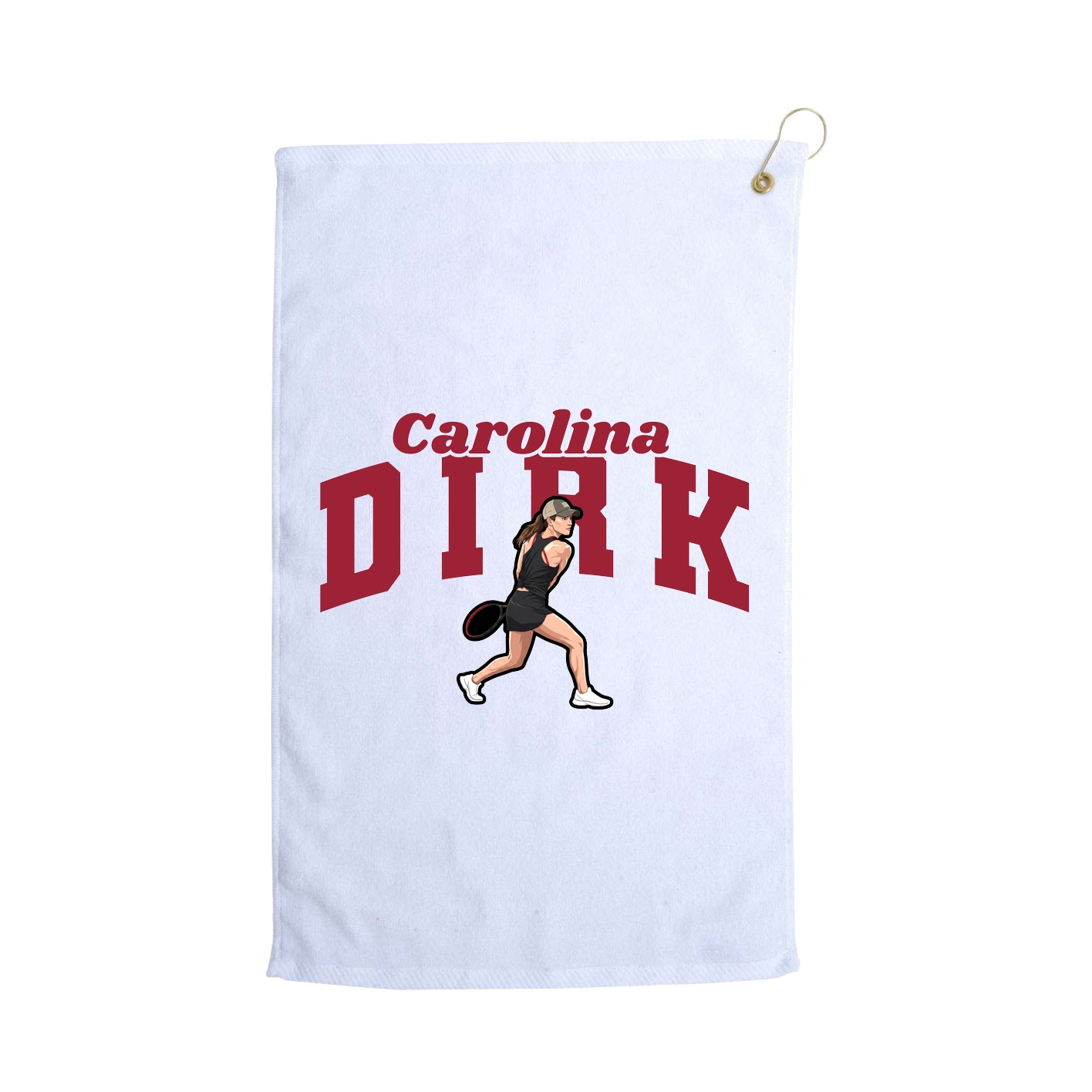 Golf Towel — Signature Arch in White