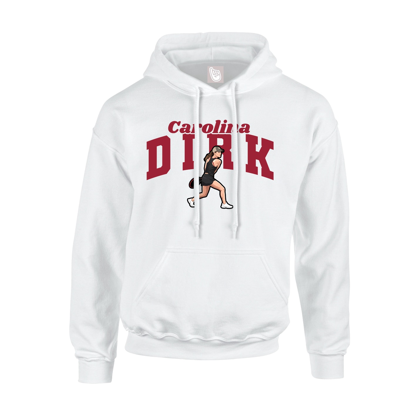 Hoodie — Signature Arch in White