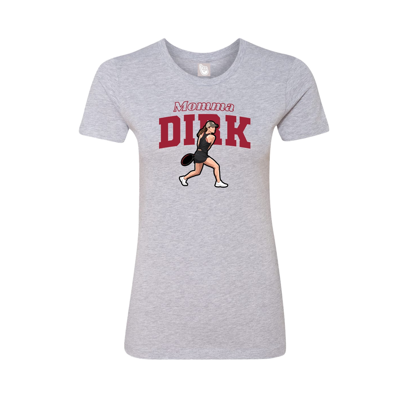 Womens Tee — Mothers Day Block in Grey