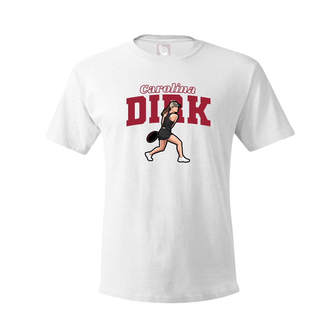 Youth Tee — Name Arch in White