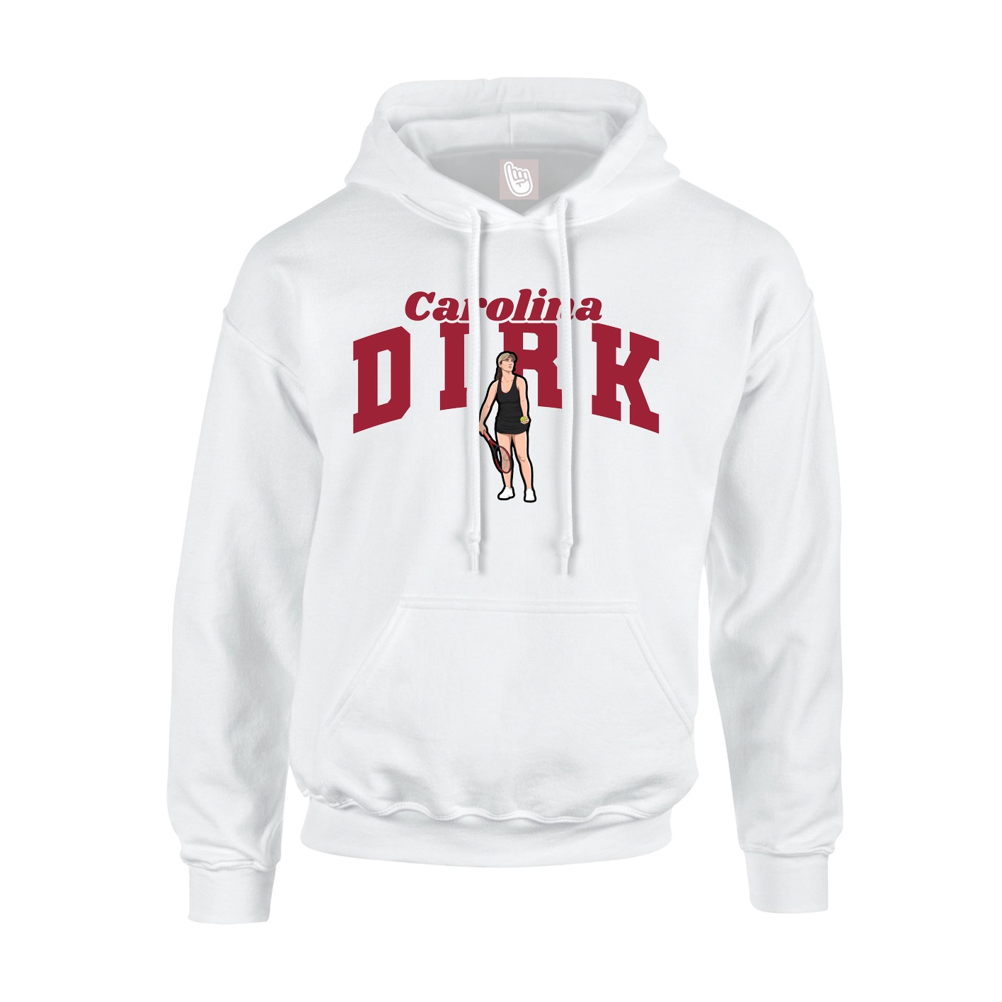 Hoodie — Signature Arch in White