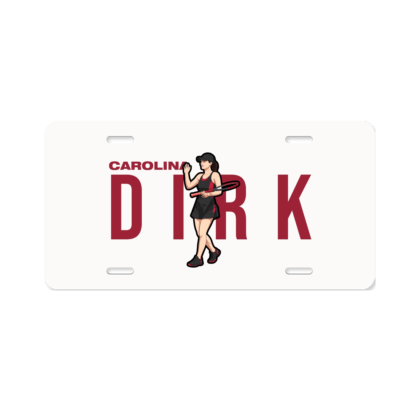 License Plate — Player Name in Classic
