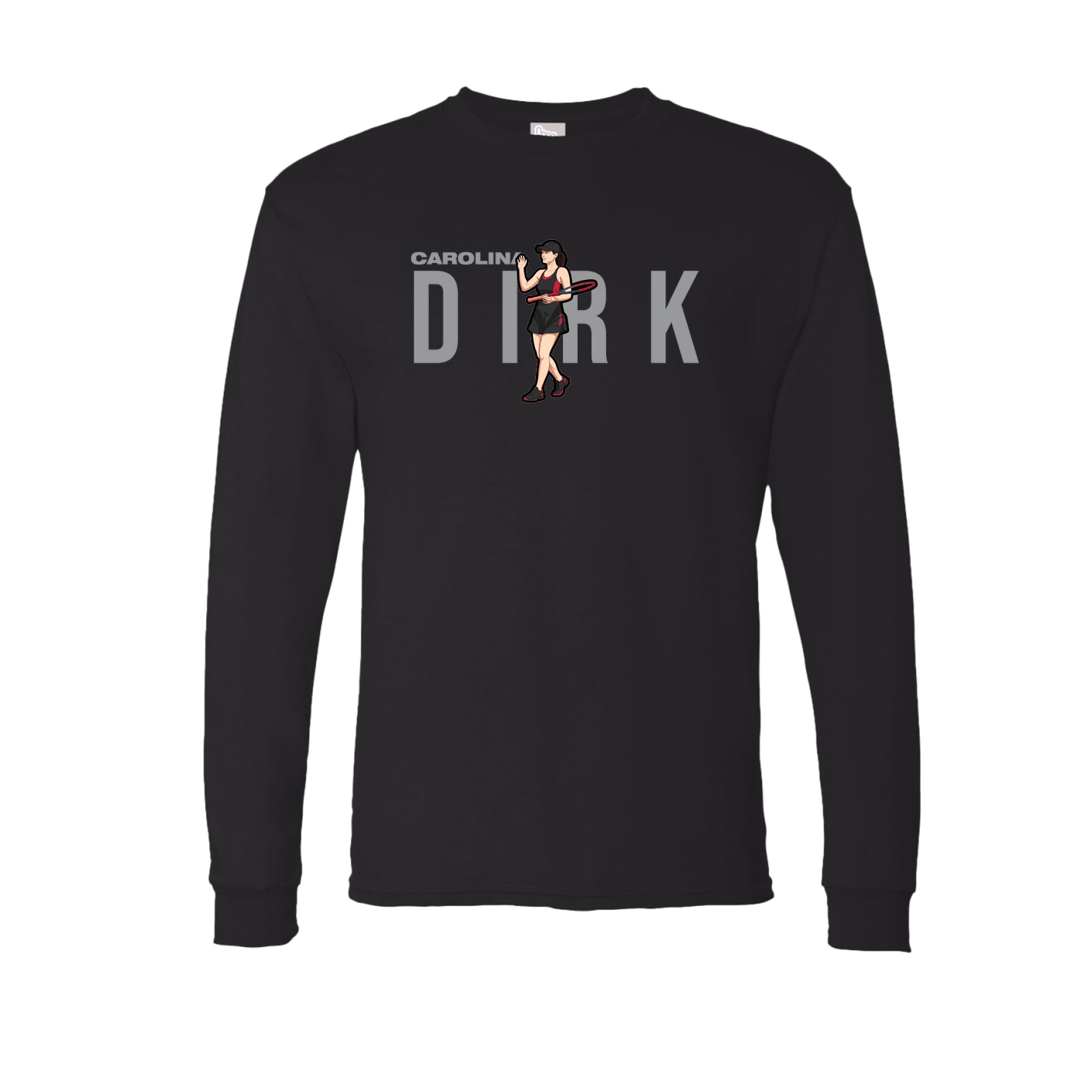 Long Sleeve Tee — Player Name in Black