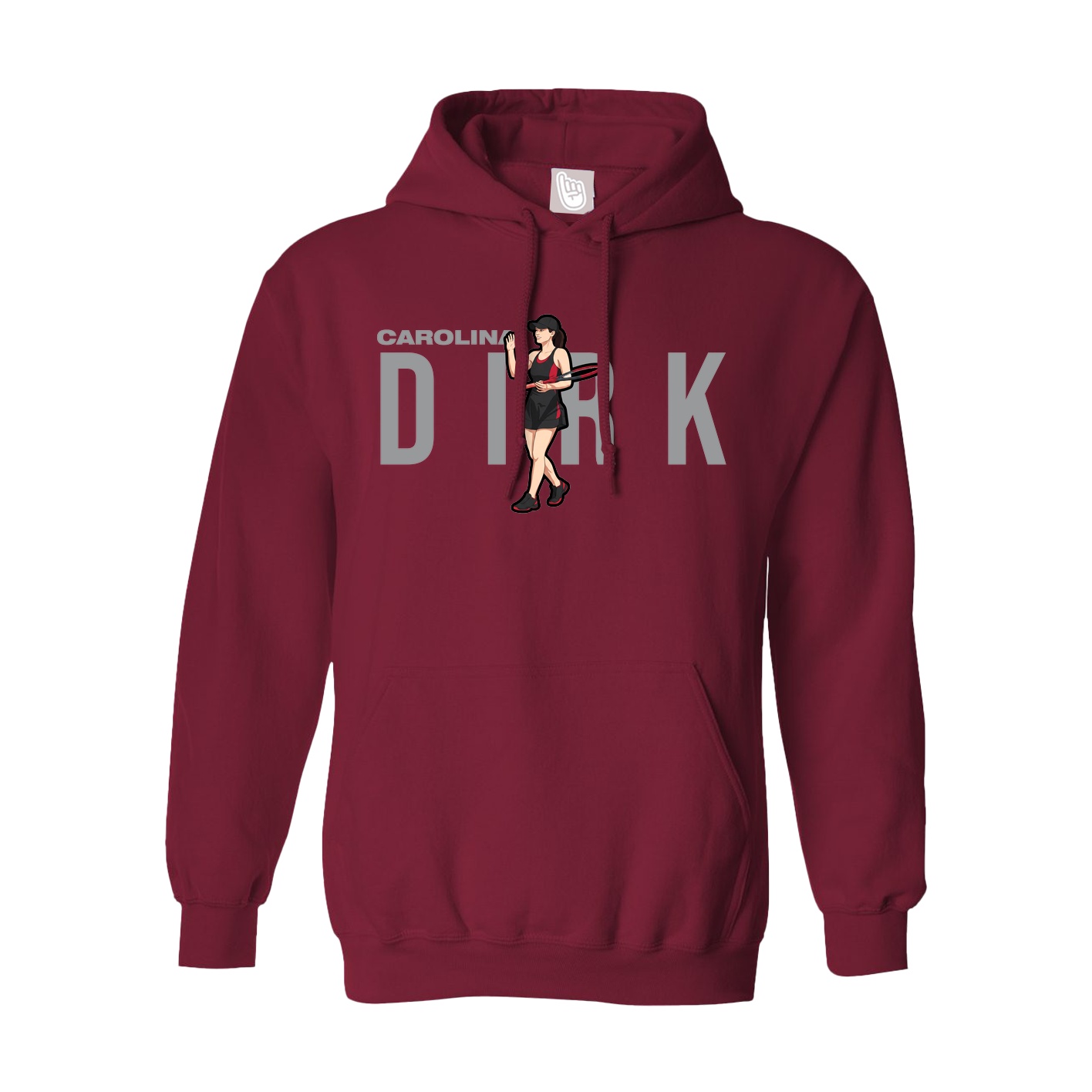 Hoodie — Player Name in Cardinal