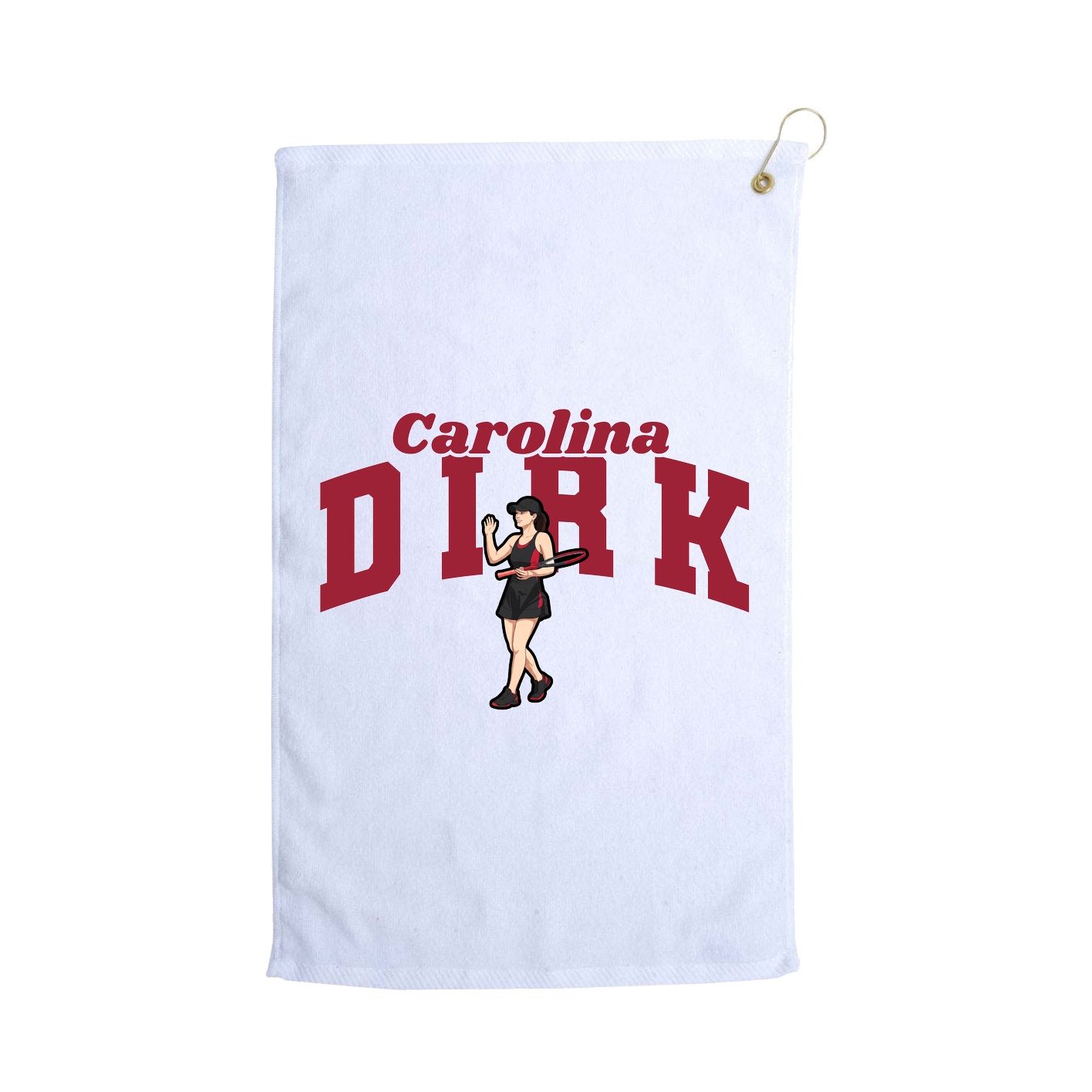 Golf Towel — Signature Arch in White
