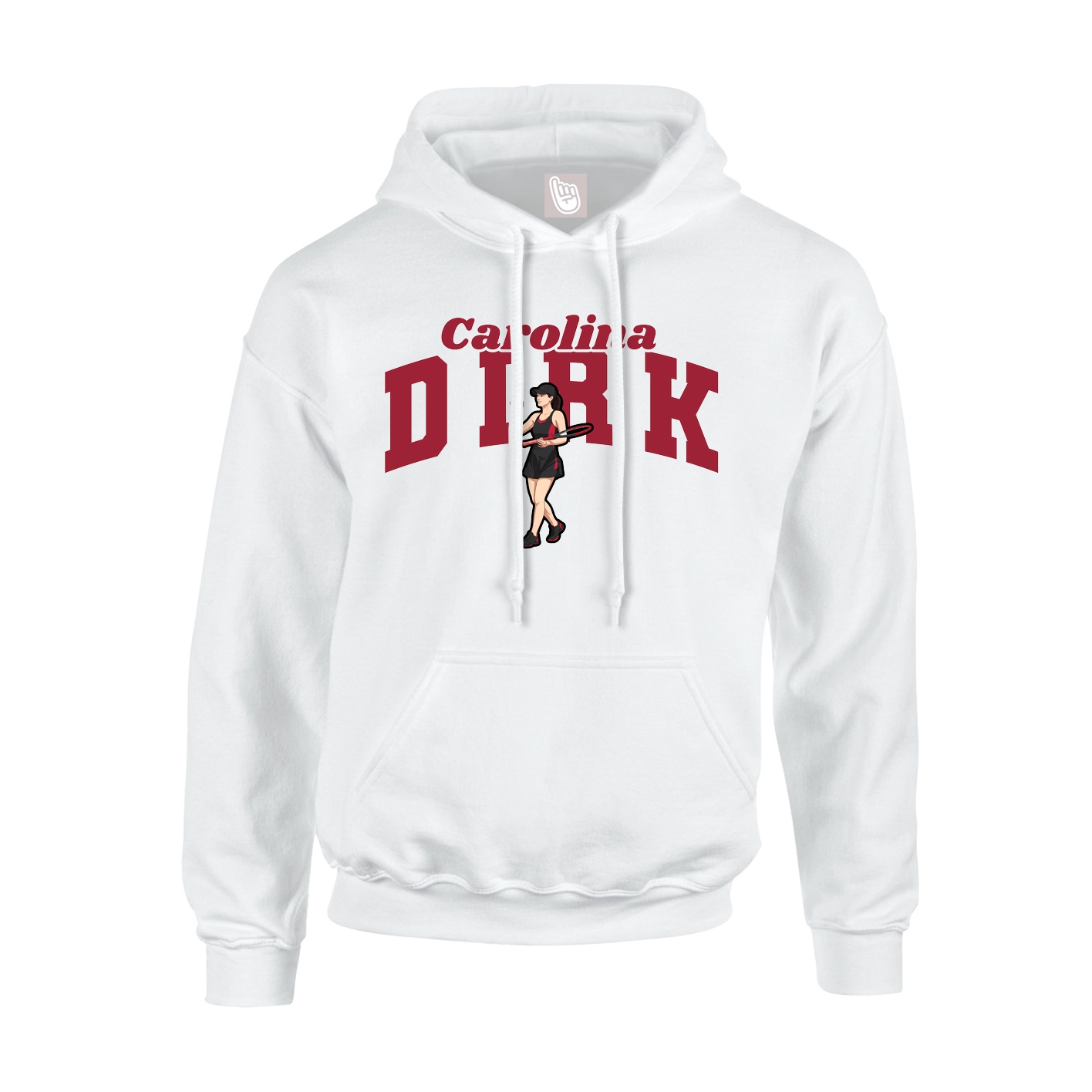Hoodie — Signature Arch in White