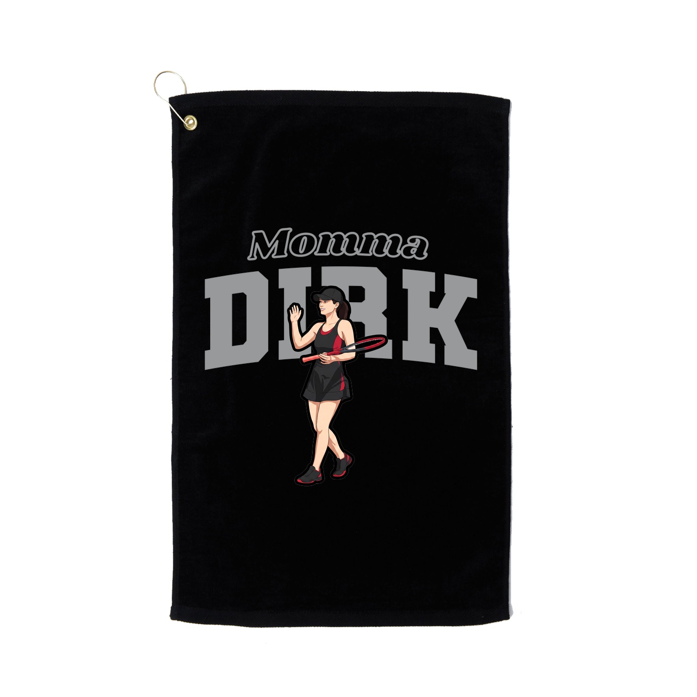 Golf Towel — Mothers Day Block in Black