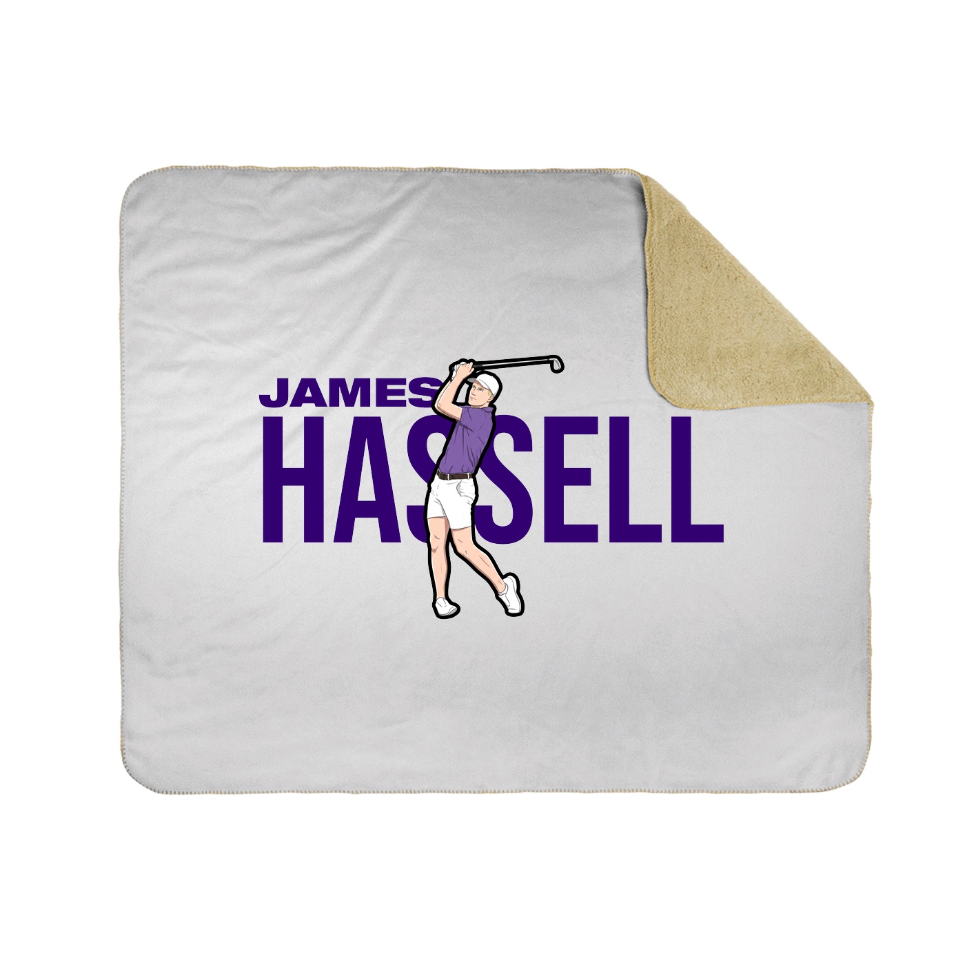 Throw Blanket — Player Name in White