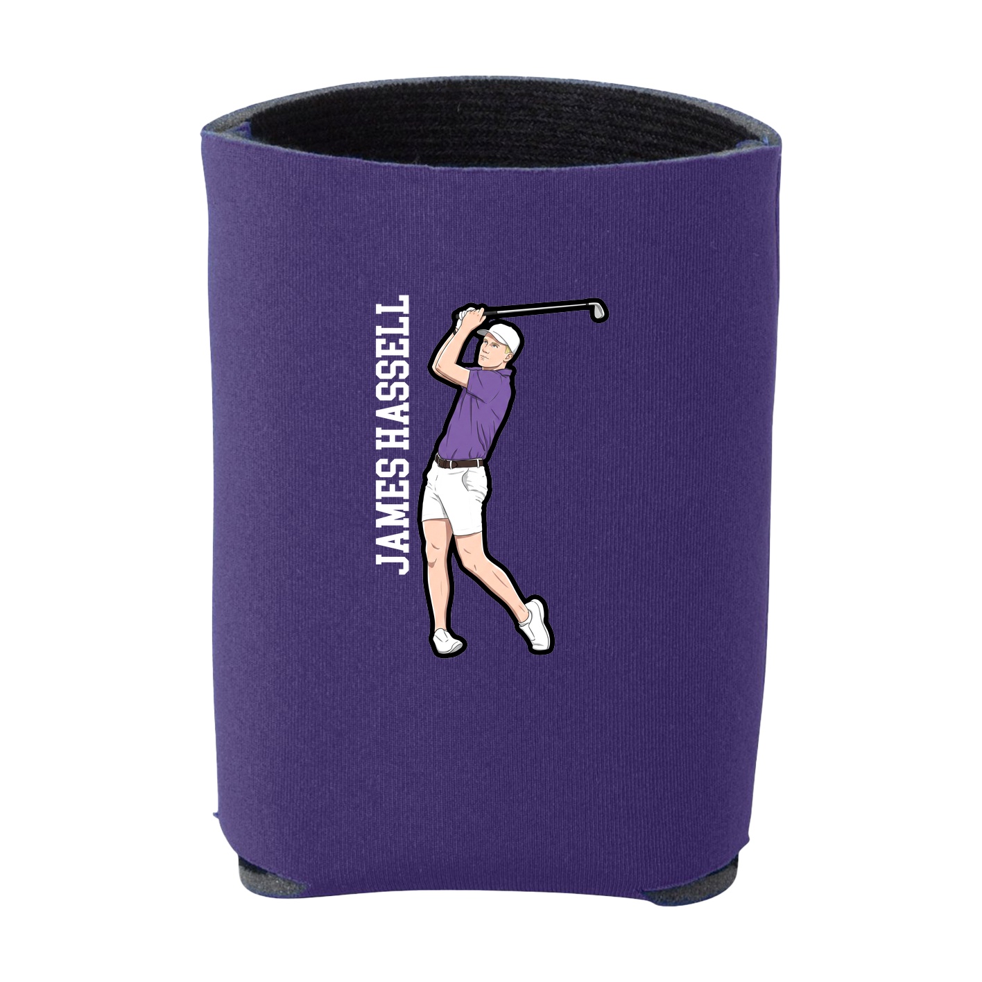 Can Holder — Name Vertical in Purple